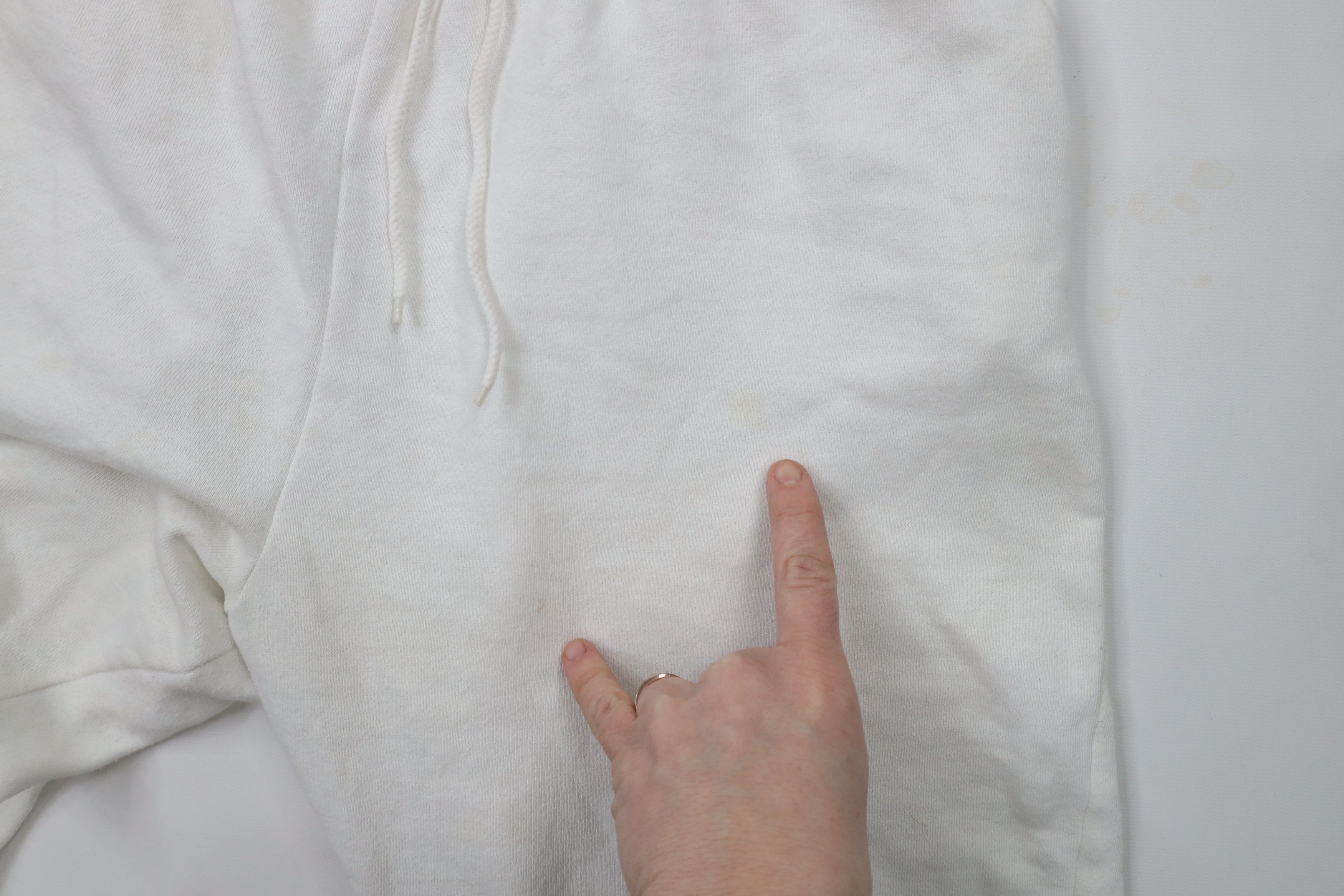 Vintage Vintage 90s Wilson Distressed Blank Sweatpants Pants White Size 31" - 7 Thumbnail