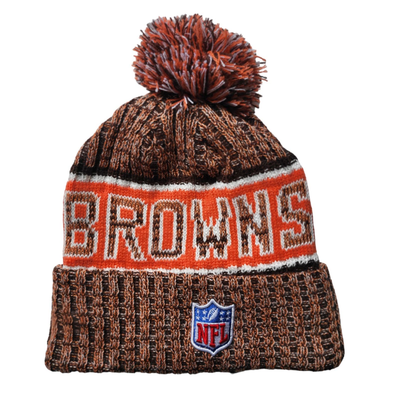 Other NWT Cleveland Browns Sports Knit Pom Beanie Fleece Lining Size ONE SIZE - 4 Thumbnail