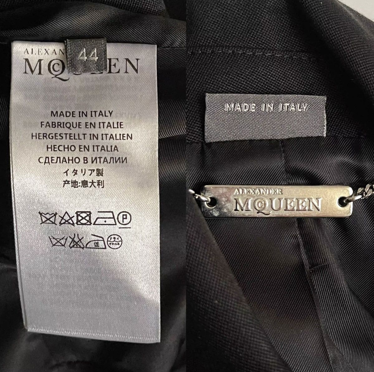 Alexander McQueen Alexander McQueen｜McQueen diamond suit Size 44S - 6 Thumbnail