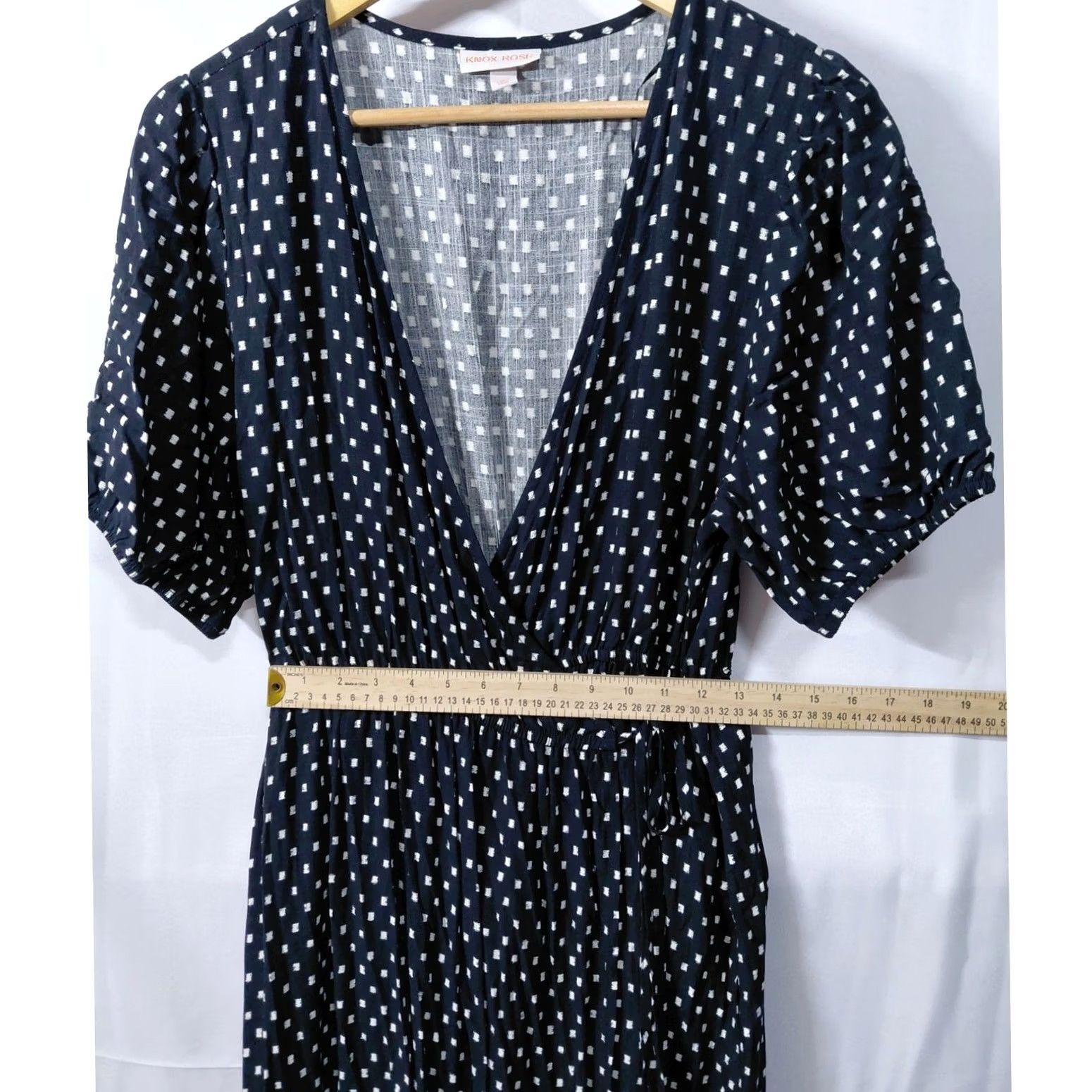 Vintage Knox Rose Black Polka Dot Maxi Dress V-Neck Sleeve Women IP9 Size L / US 10 / IT 46 - 7 Thumbnail