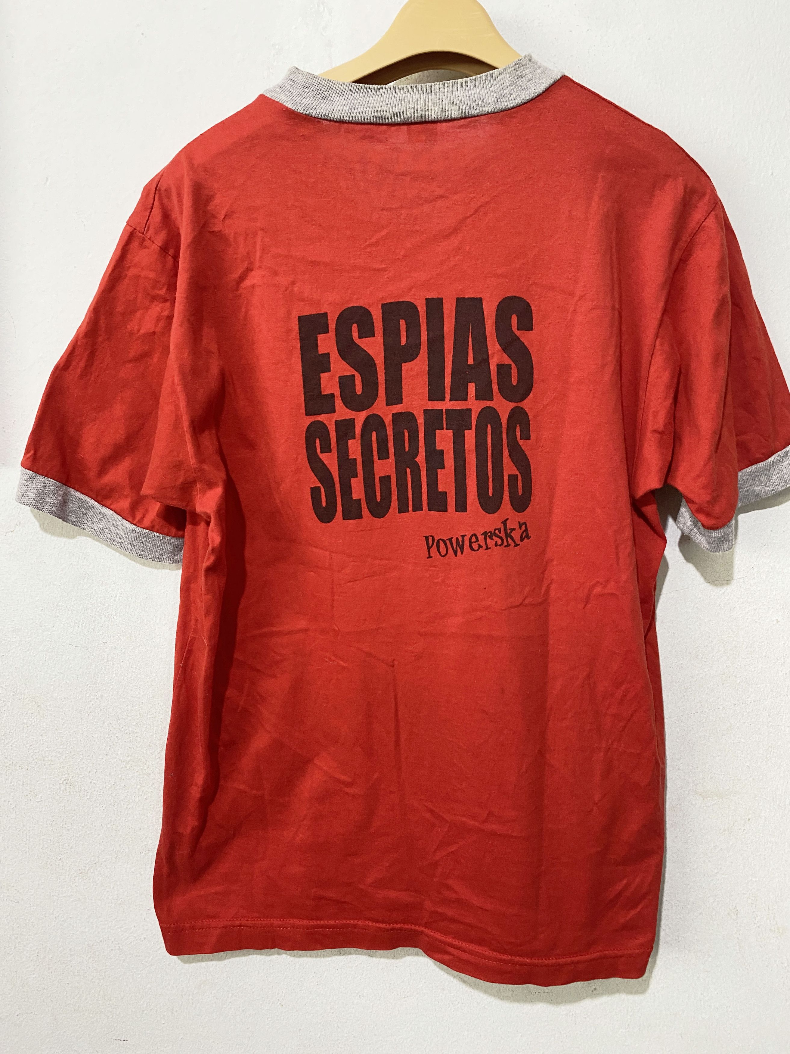 Band Tees × Vintage Vintage 1999 Espias Secretos band Ringer Tee Size US S / EU 44-46 / 1 - 4 Thumbnail