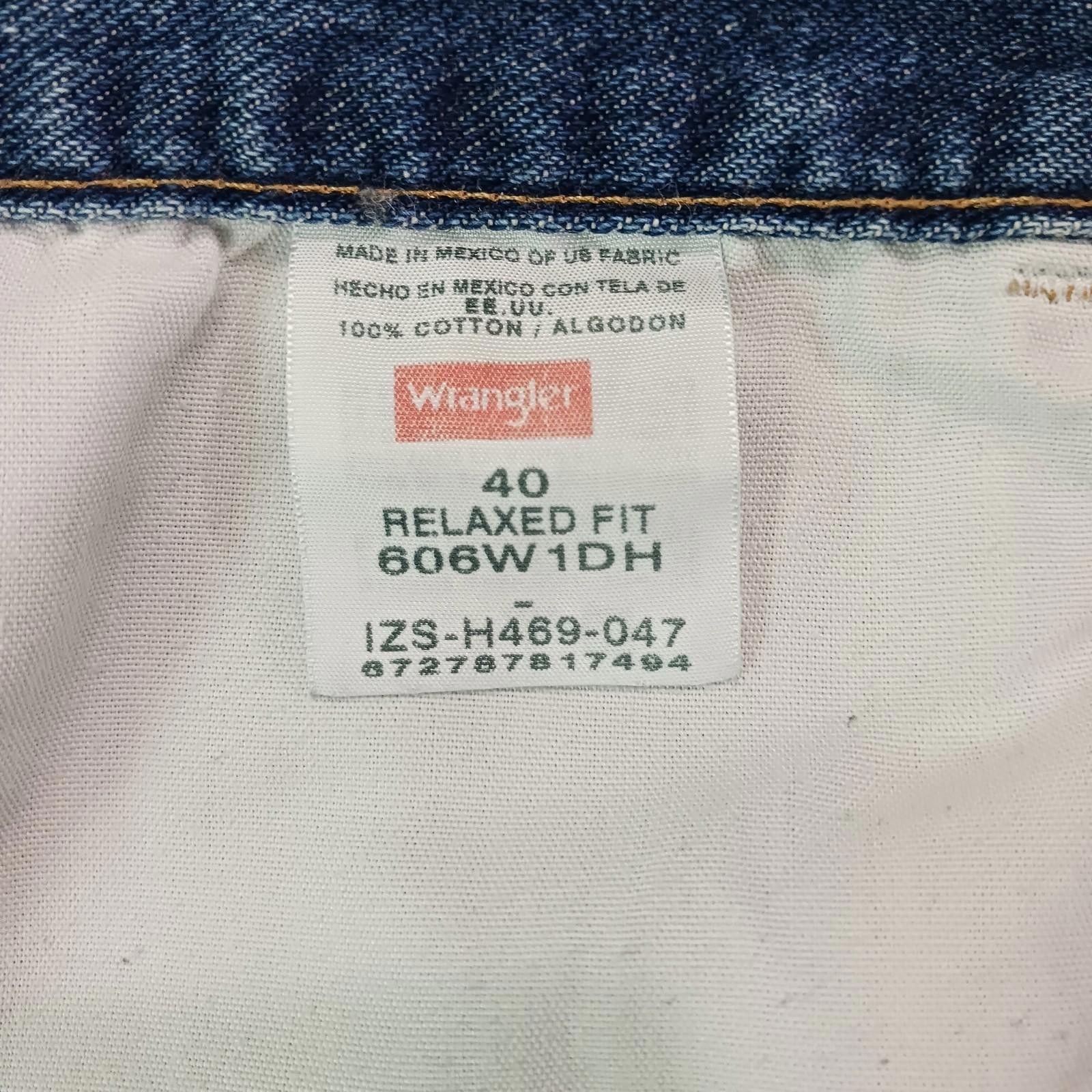 Wrangler Wrangler 606W1DH Relaxed Fit Men's 40 Blue Denim Jean Shorts Size US 40 / EU 56 - 4 Thumbnail