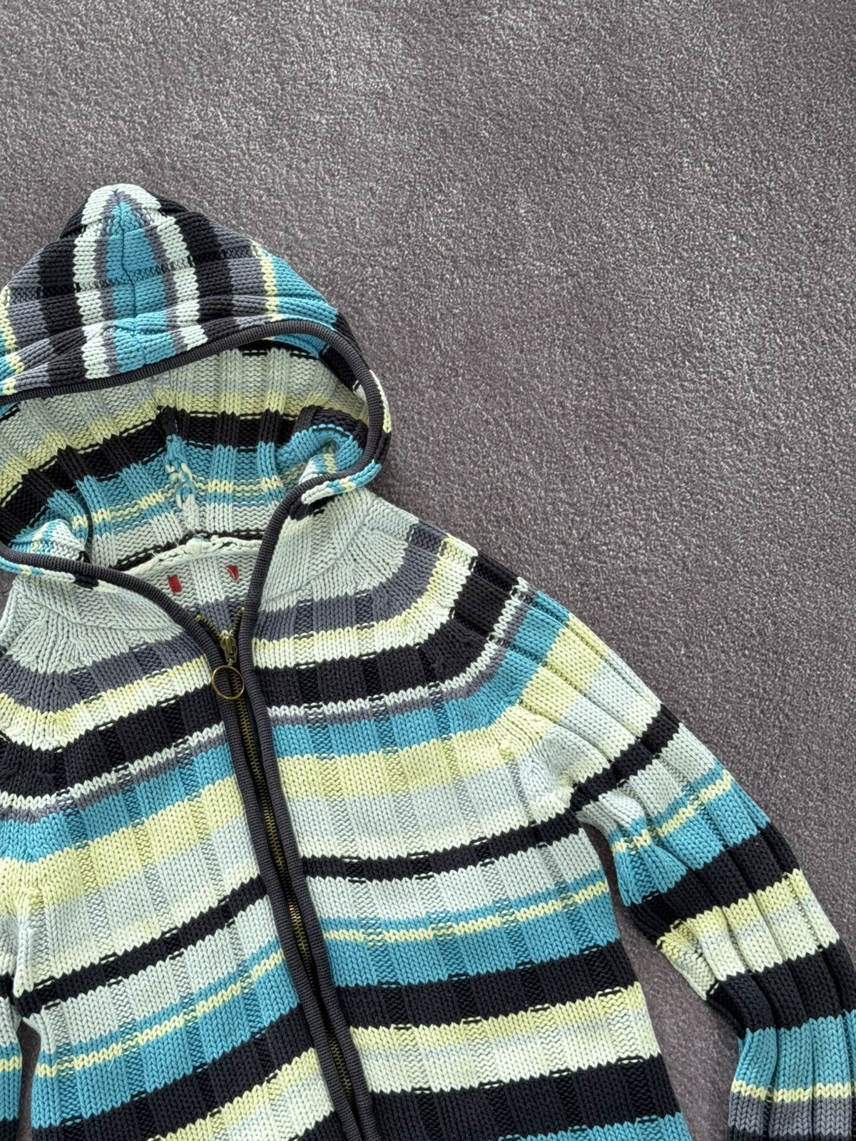 Japanese Brand Japanese Brand Y2K Knitting Zip-Up Hoodie Size M / US 6-8 / IT 42-44 - 5 Thumbnail