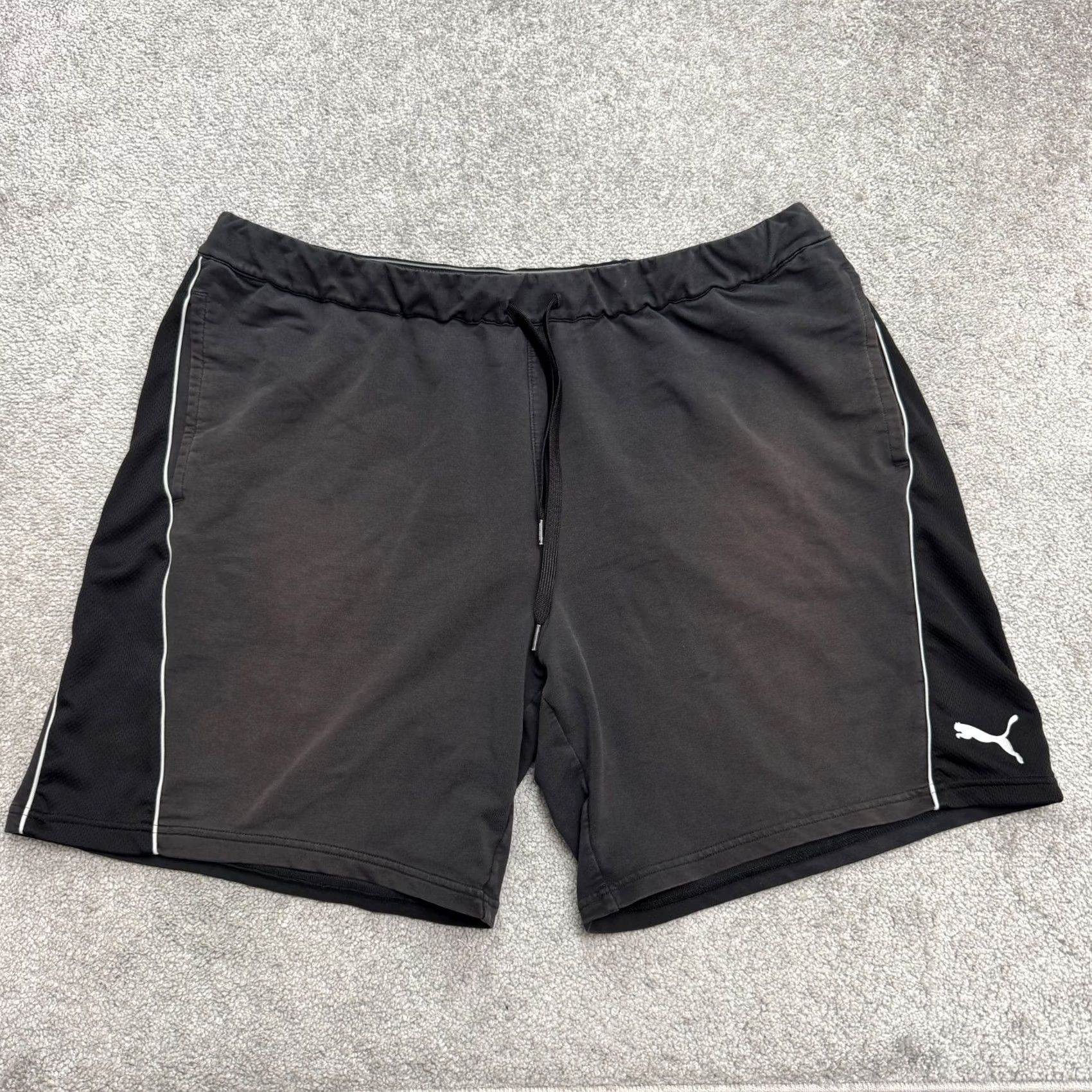 Puma PUMA Way 1 Athletic Shorts Mens 2XL Black Elastic Waist Pocket Activewear Casual Urban Sports Size US 39 - 2 Thumbnail