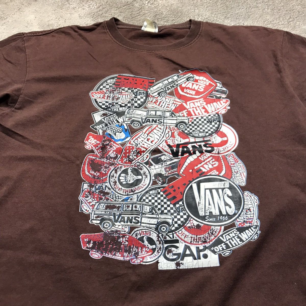 Vintage Vintage 90s Graphic Tee All Over Print Skate Streetwear XL Size US XL / EU 56 / 4 - 3 Thumbnail