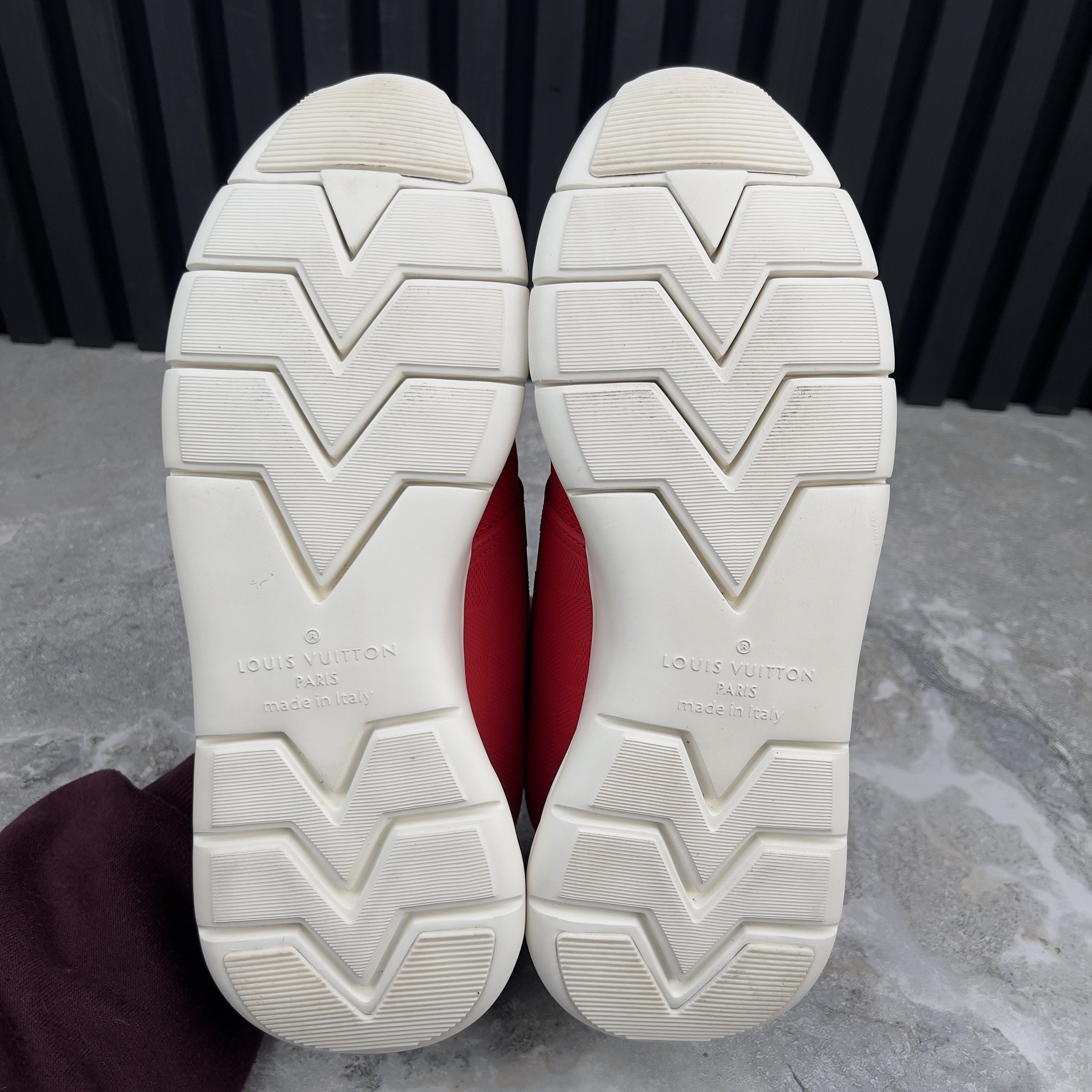 Louis Vuitton Fastlane Sneakers Red Damier Mesh Size US 8.5 / EU 41-42 - 13 Thumbnail
