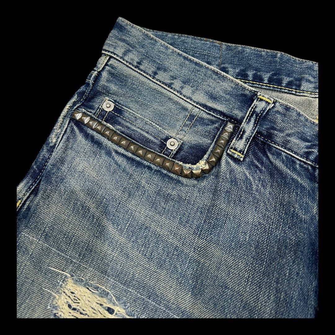 Hysteric Glamour × The Rolling Stones HYSTERIC GLAMOUR X THE ROLLING STONES DISTRESSED DENIM Size US 32 / EU 48 - 10 Thumbnail