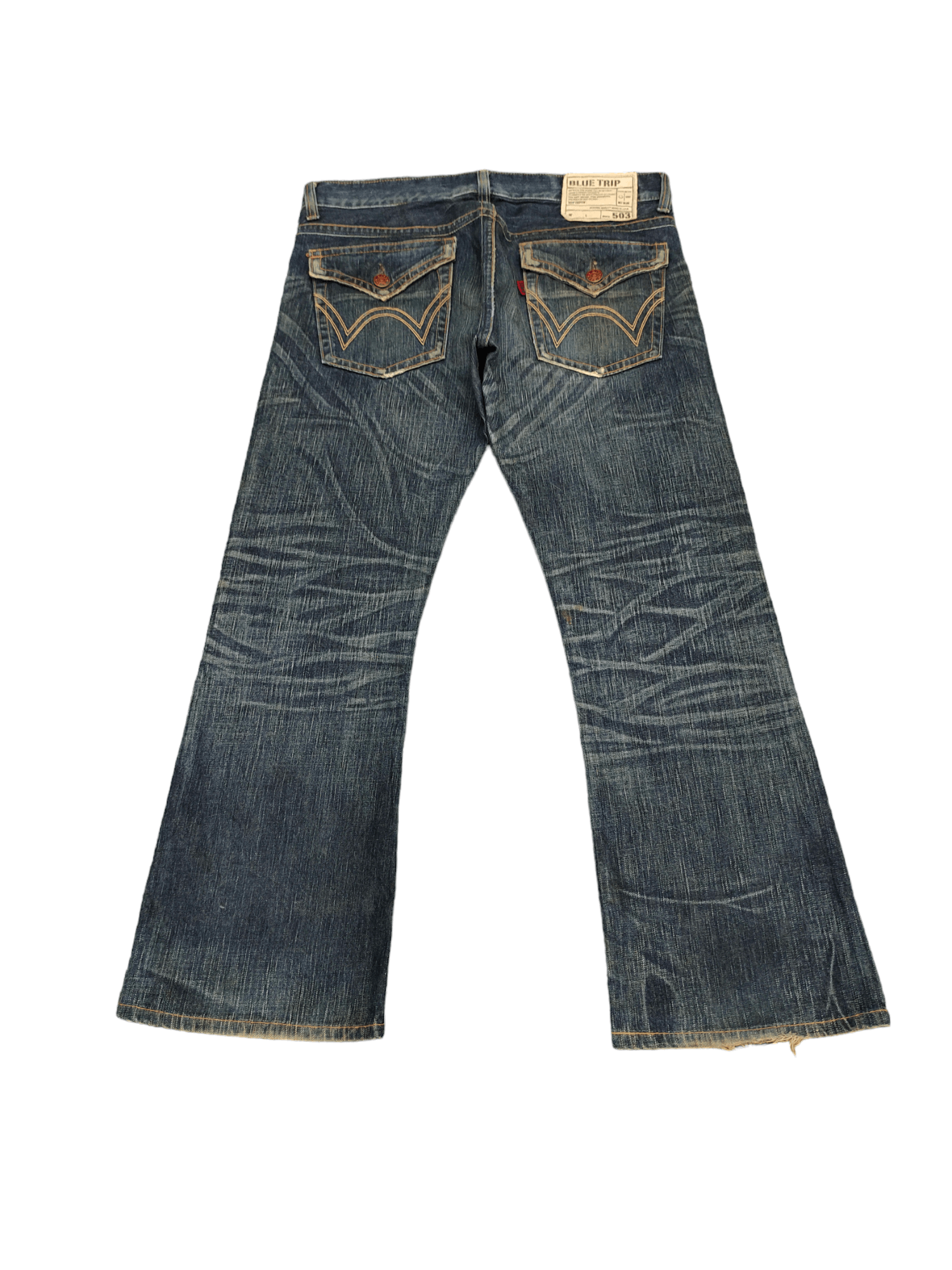 If Six Was Nine Flare Jean Edwin 503 Flare Clawmark Denim Bootcut Mudmax Goa Size US 34 / EU 50 - 11 Thumbnail