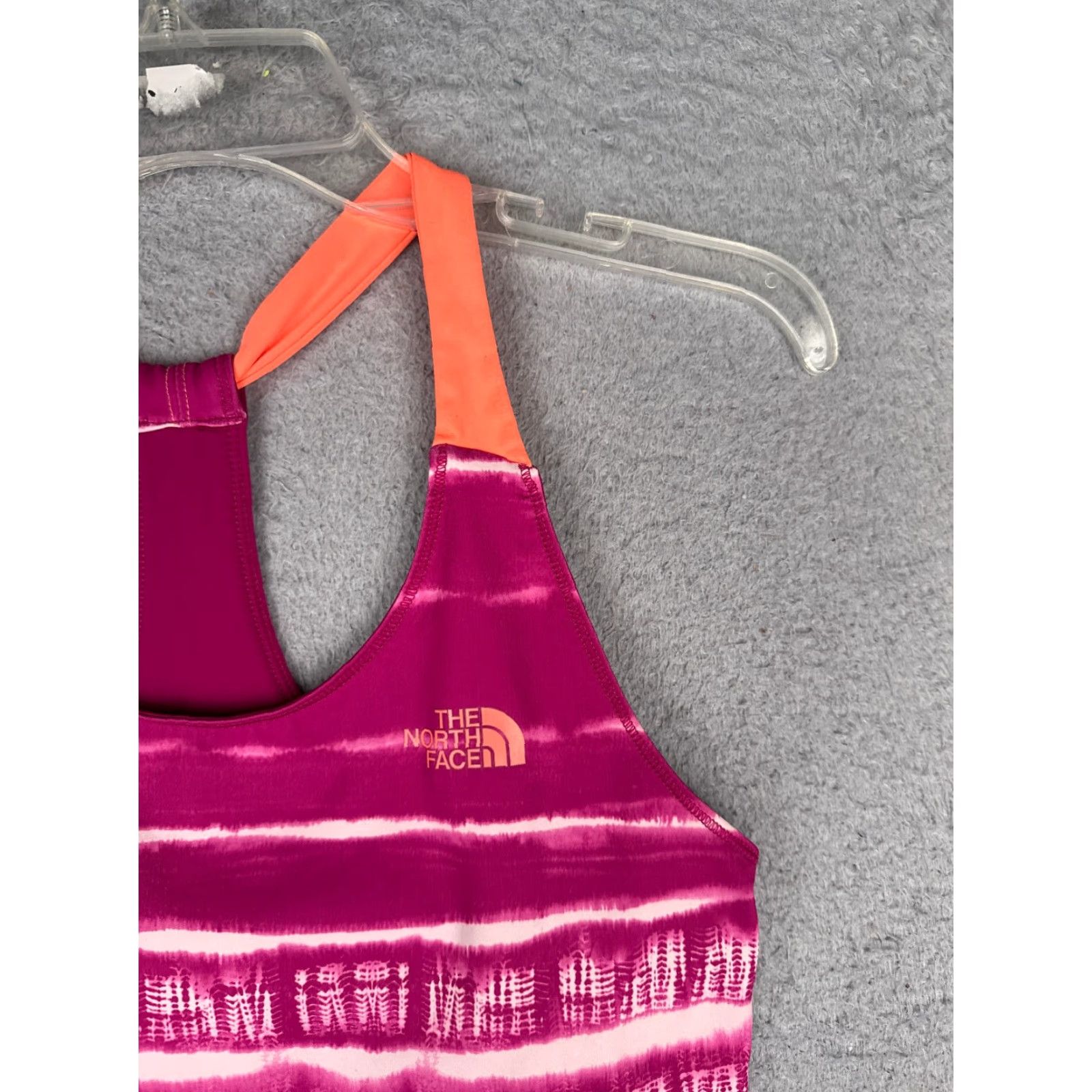 The North Face The North Face Shirt Women Small Pink Stripe Tank Sleeveless Scoop Neck Poly Gym Size S / US 4 / IT 40 - 2 Thumbnail