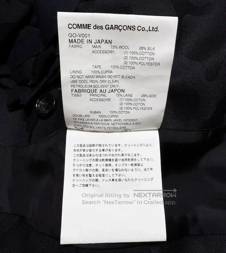 Comme des Garcons Comme des Garcons Black vintage rose design waistcoat Size S / US 4 / IT 40 - 9 Thumbnail