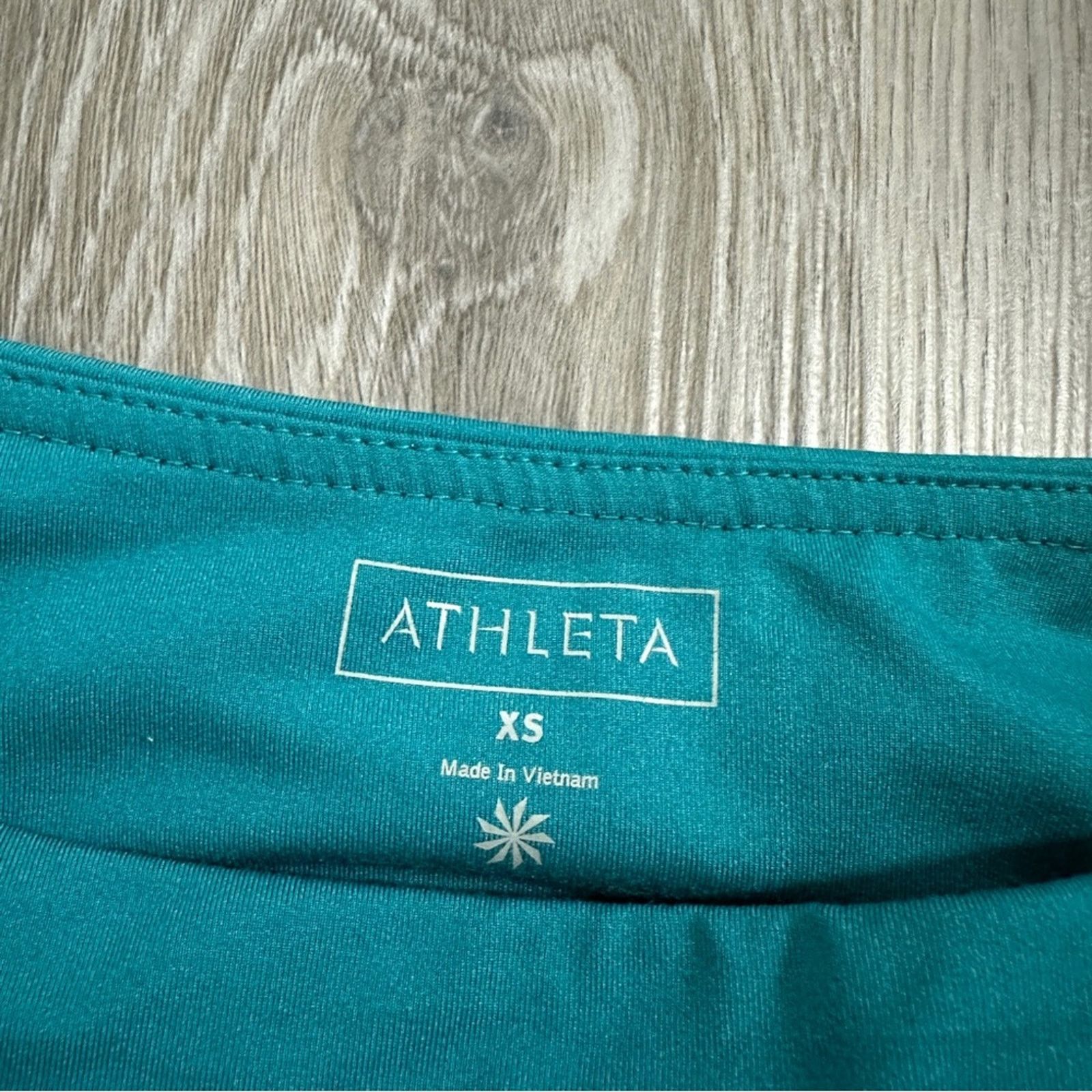 Athleta Athleta Teal Blue Side Pleated Activewear Workout Skort XS Size 26" / US 2 / IT 38 - 5 Thumbnail
