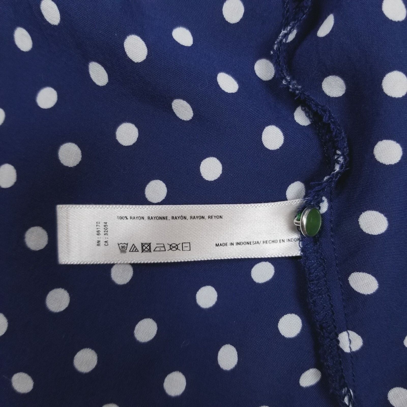 Anthropologie Anthropologie Lilka Polka Dot Dress Navy Blue Small Size S / US 4 / IT 40 - 9 Thumbnail
