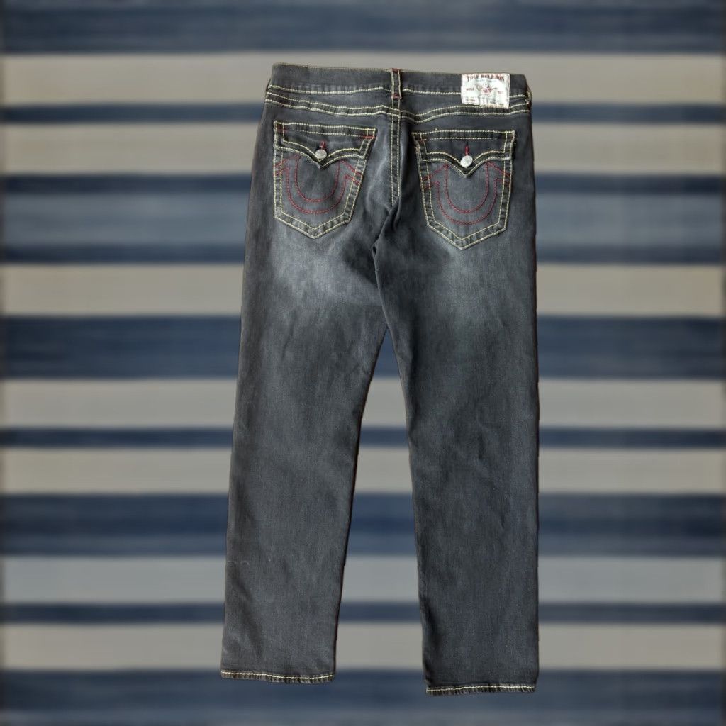 True Religion True Religion Geno Relaxed Slim Denim Jeans Men's 36 Black 5-Pocket Pockets Logo Slim Straight Regular Size 36 Mens Jeans Size US 36 / EU 52 - 1 Thumbnail