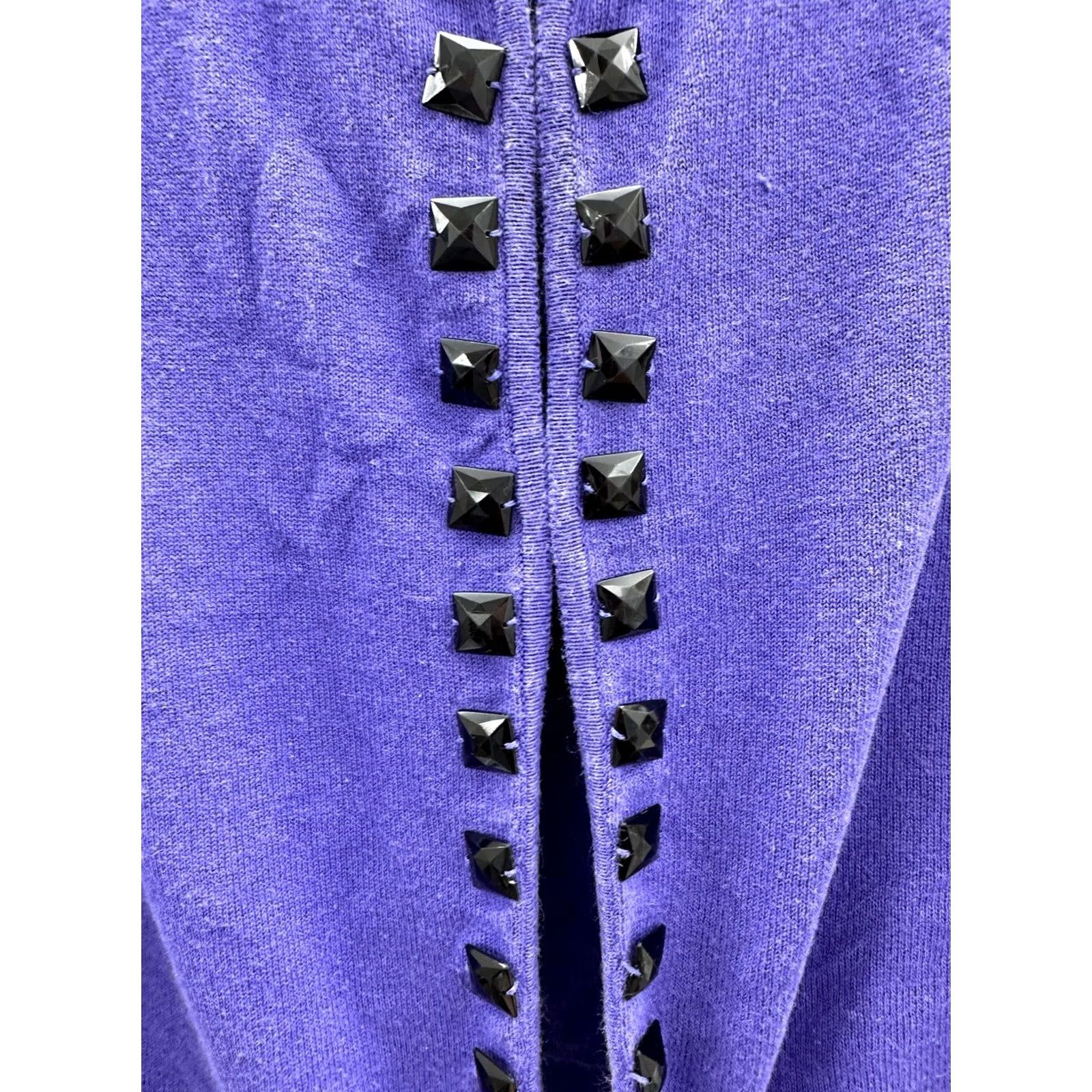 Vintage Womens Chadwicks Purple Gem 3/4 Sleeve Cover Up Size 2XL Size XXL / US 16-18 / IT 52-54 - 5 Thumbnail