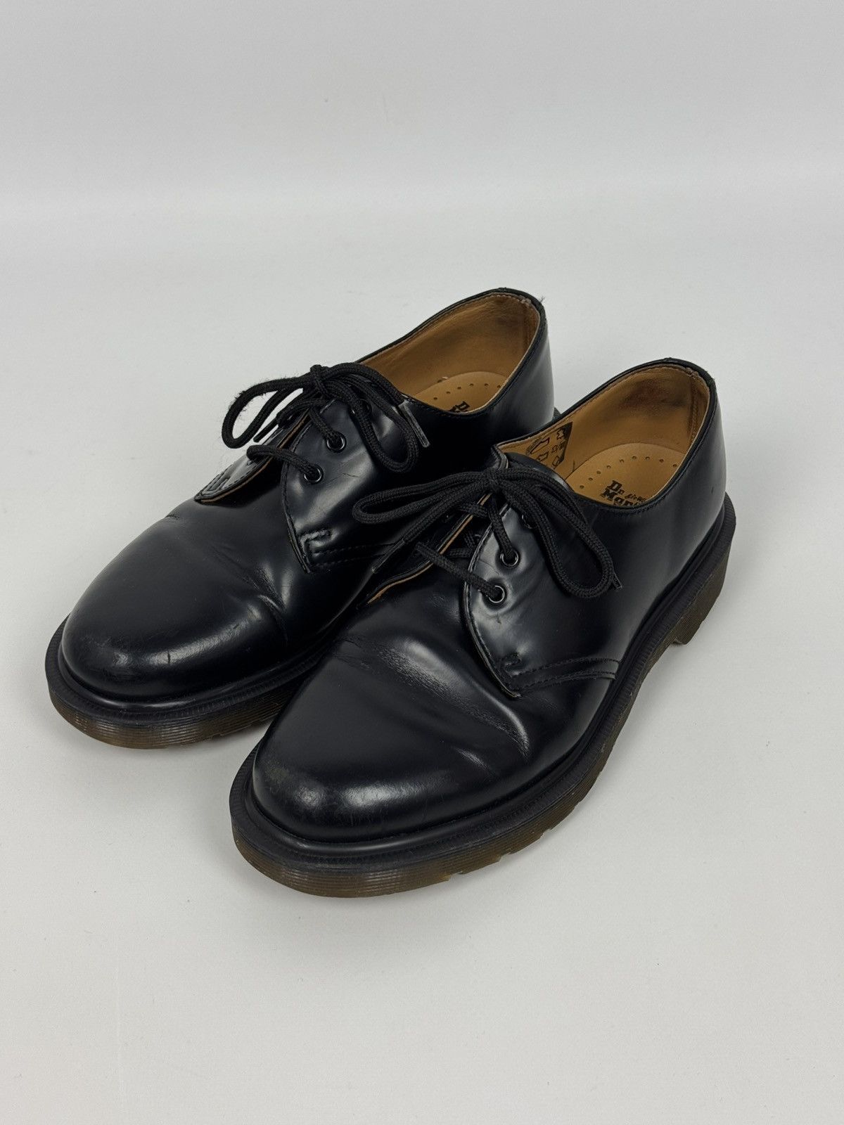 Dr. Martens Dr.Martens 1461 PW Black Unisex Shoes Size US 7 / IT 37 - 2 Thumbnail