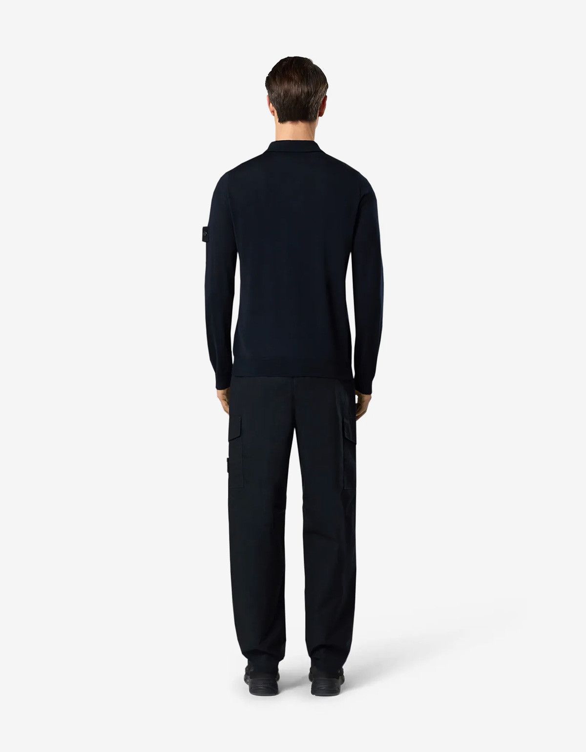 Stone Island Stone Island Ghost Blue Wool LS Polo Shirt Size US L / EU 52-54 / 3 - 4 Thumbnail
