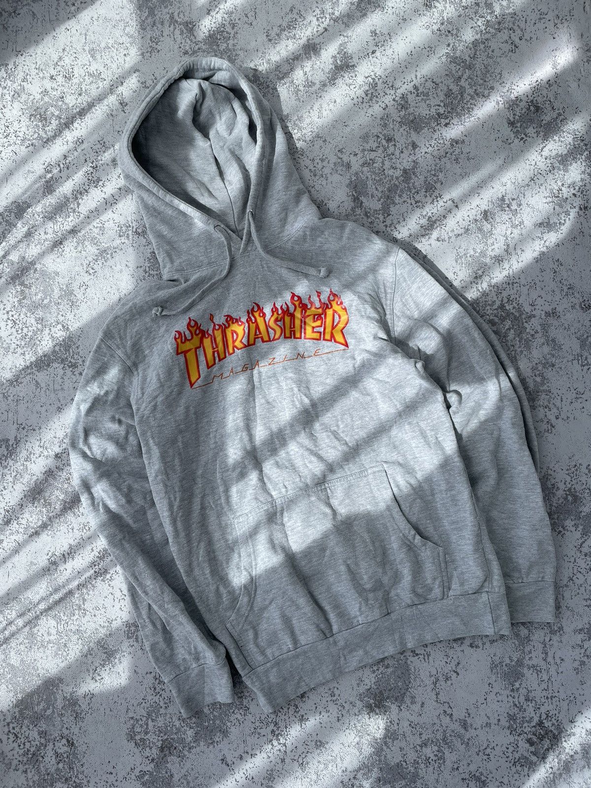 Thrasher Vintage Vintage 90s Thrasher Skateboarding Flame Hoodie Grailed