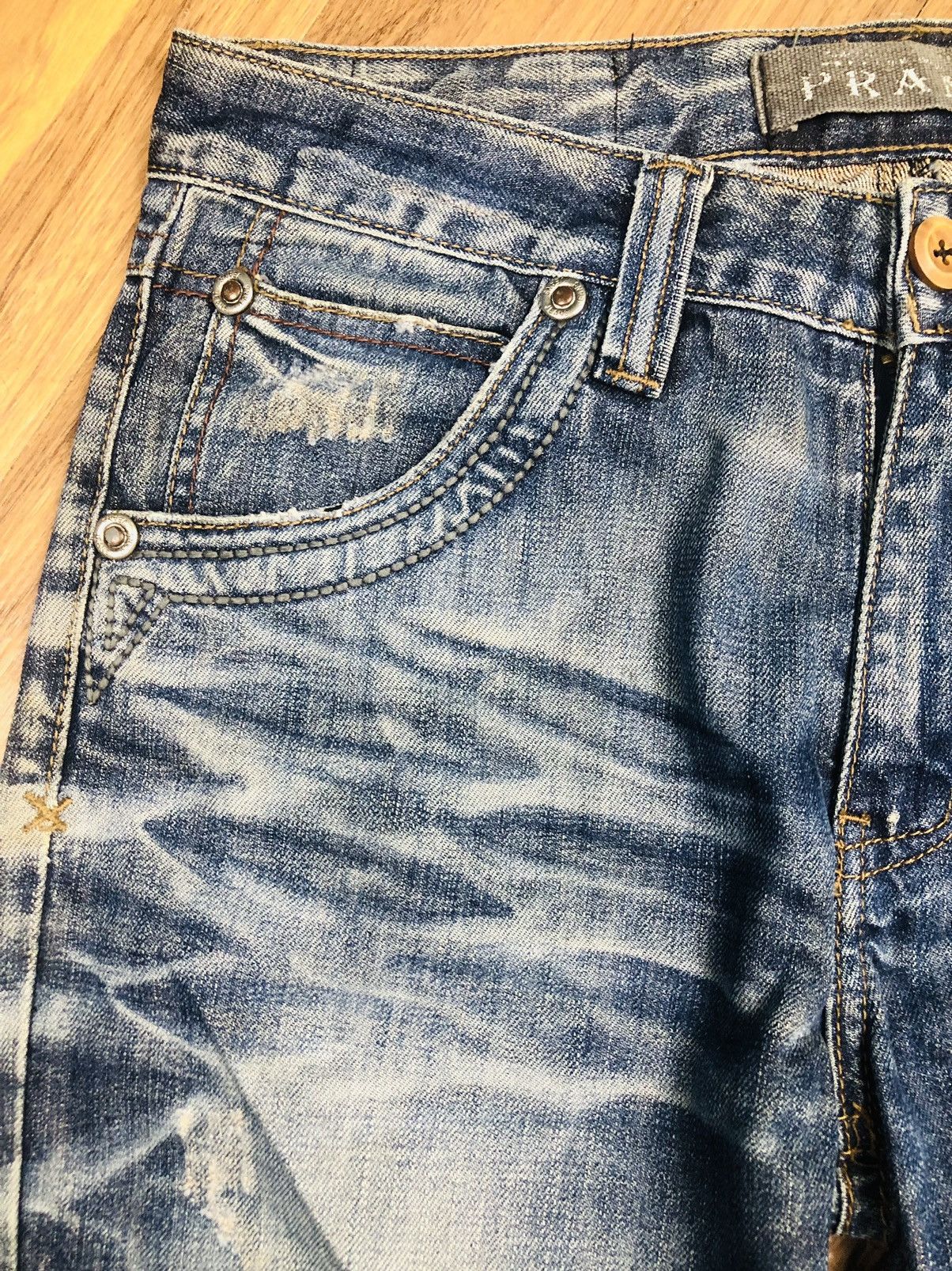 PRANDI Distressed Jeans PDL Denim - Whiskering Wash (38)