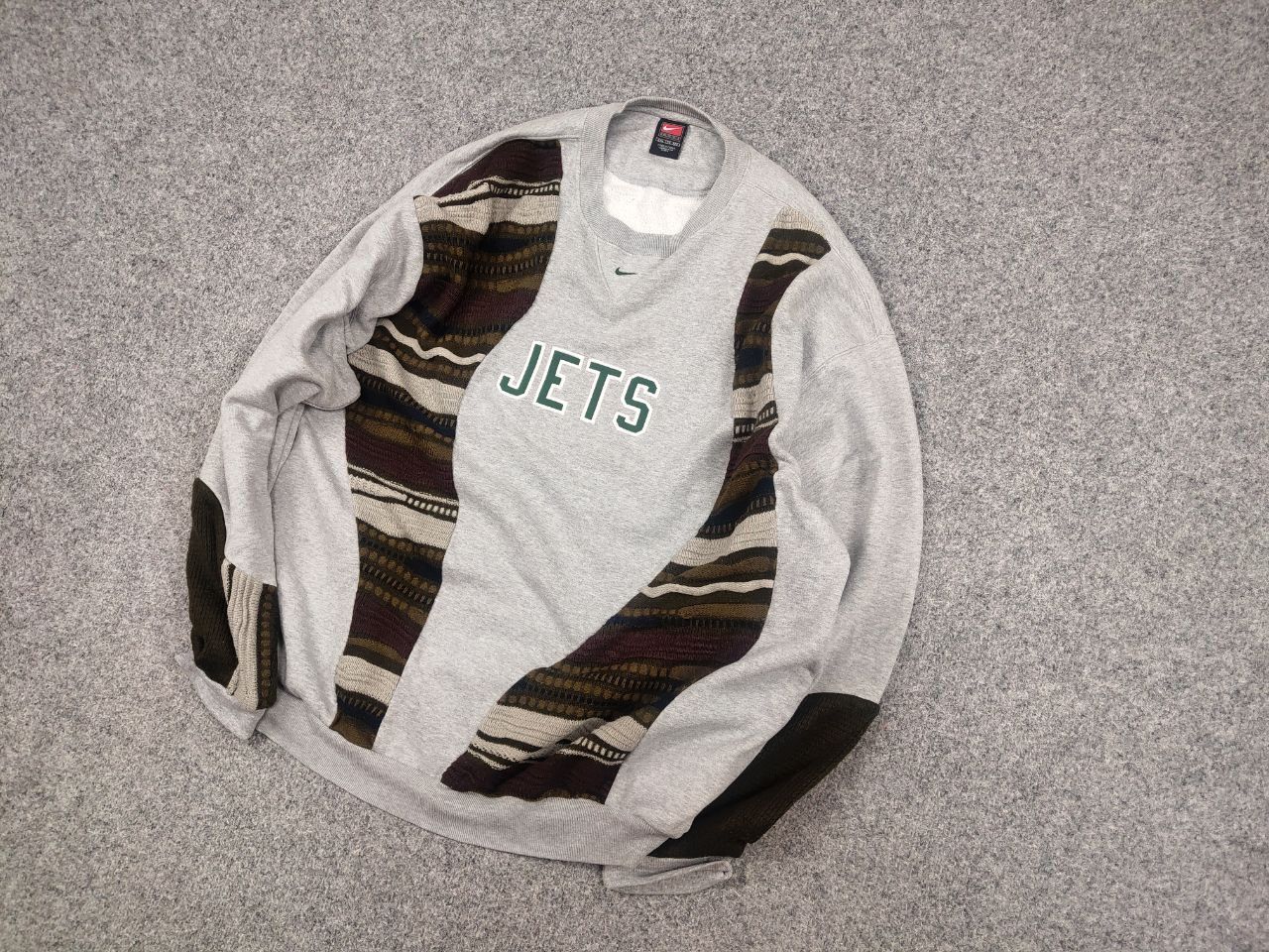 Nike Vintage Nike Jets NFL Logo Design custom sweatshirts sweater Size US XL / EU 56 / 4 - 3 Thumbnail