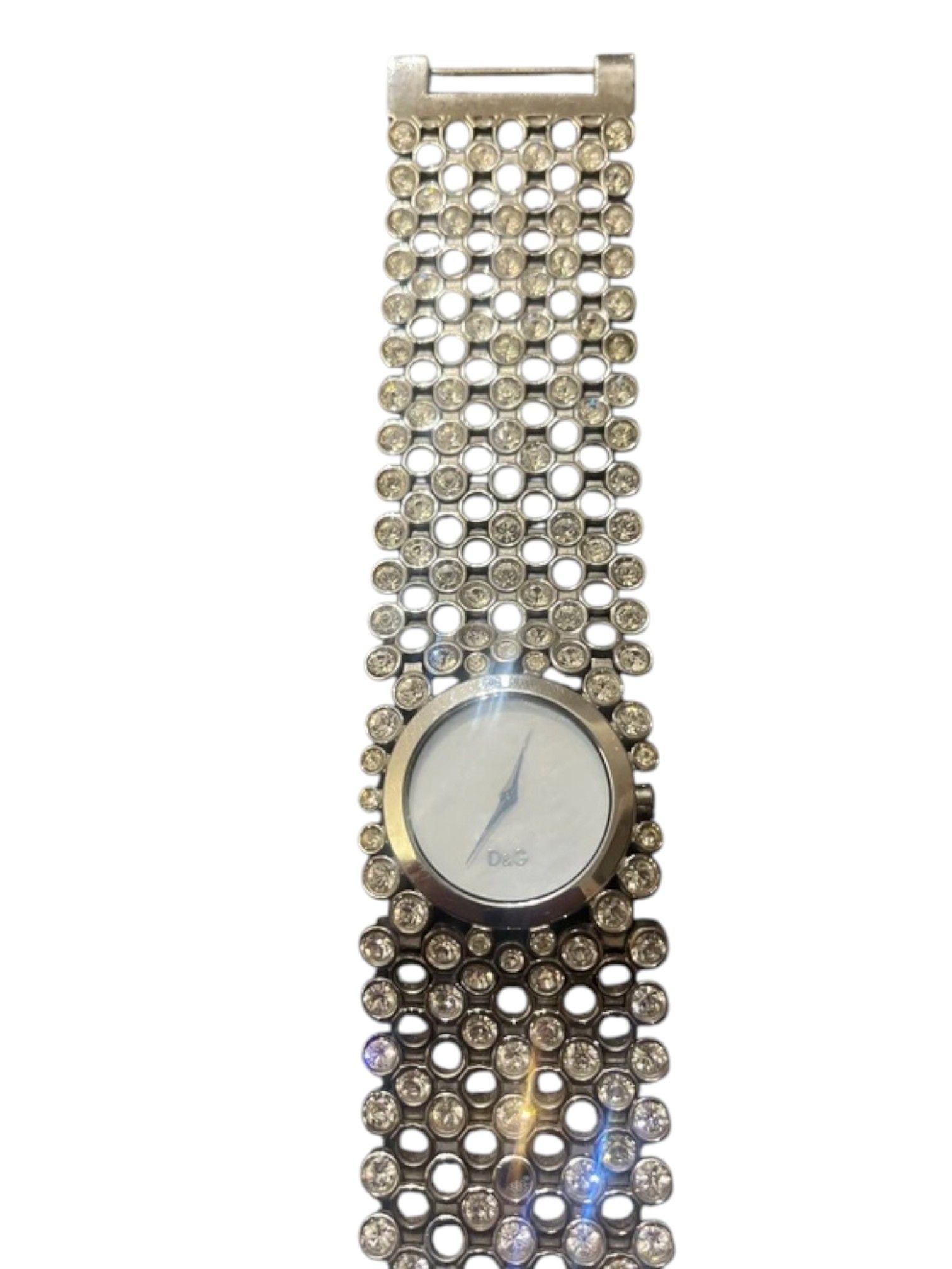 Dolce & Gabbana D&G Crystal Mesh Stainless Steel Watch Bracelet, Early 2000s Size ONE SIZE - 2 Thumbnail
