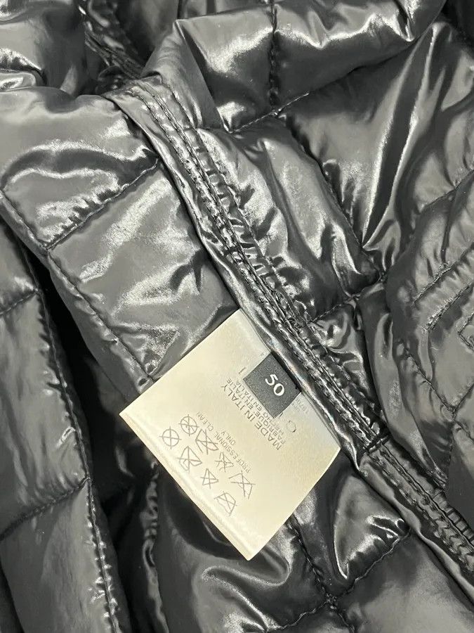 Gucci 2000s Gucci Black Hybrid Leather Puffer Quilted Jacket Size US M / EU 48-50 / 2 - 12 Thumbnail