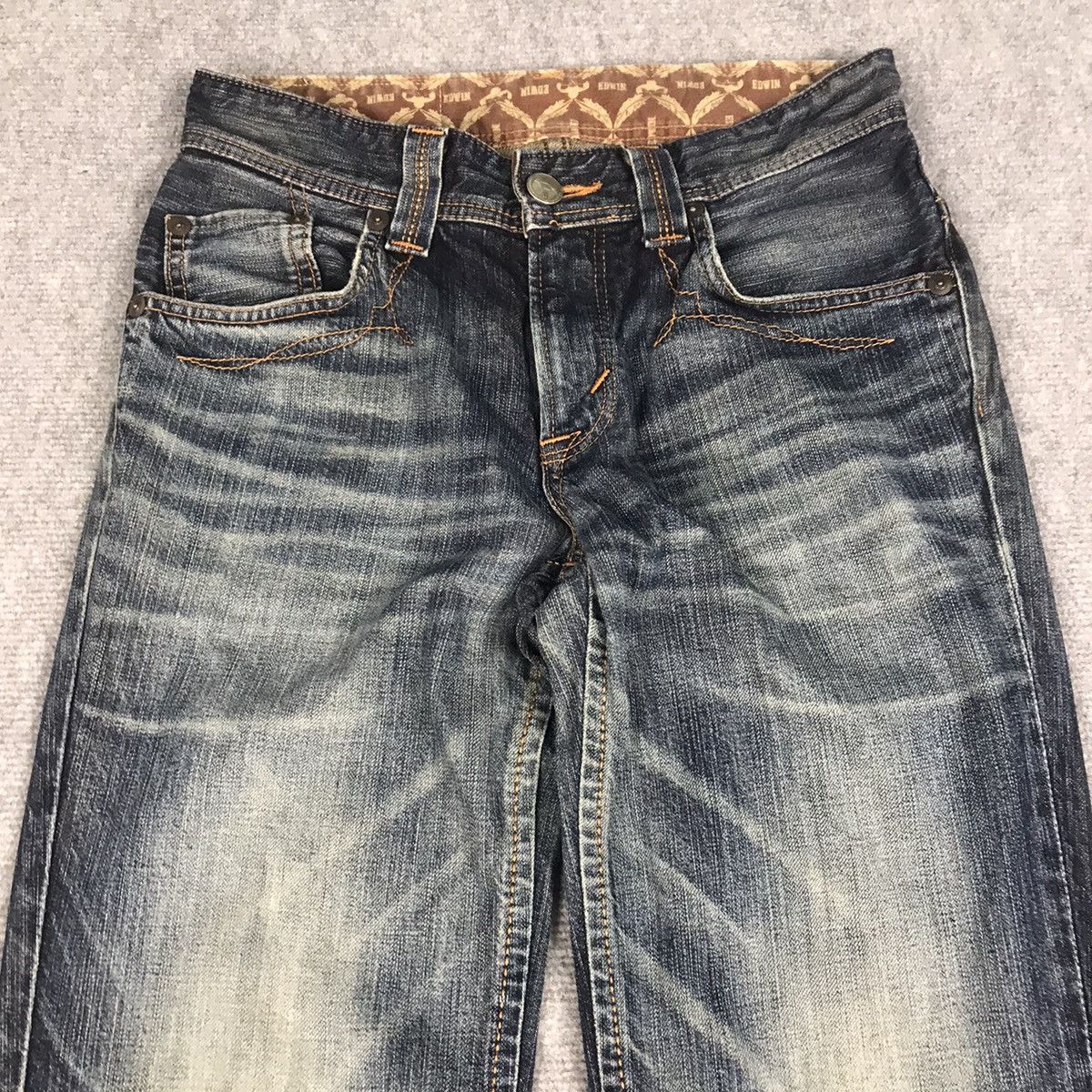 Blue Blue Japan × If Six Was Nine × Japanese Brand FLARED DISTRESSED EDWIN JAPANESE DENIM PANTS Size US 28 / EU 44 - 5 Thumbnail