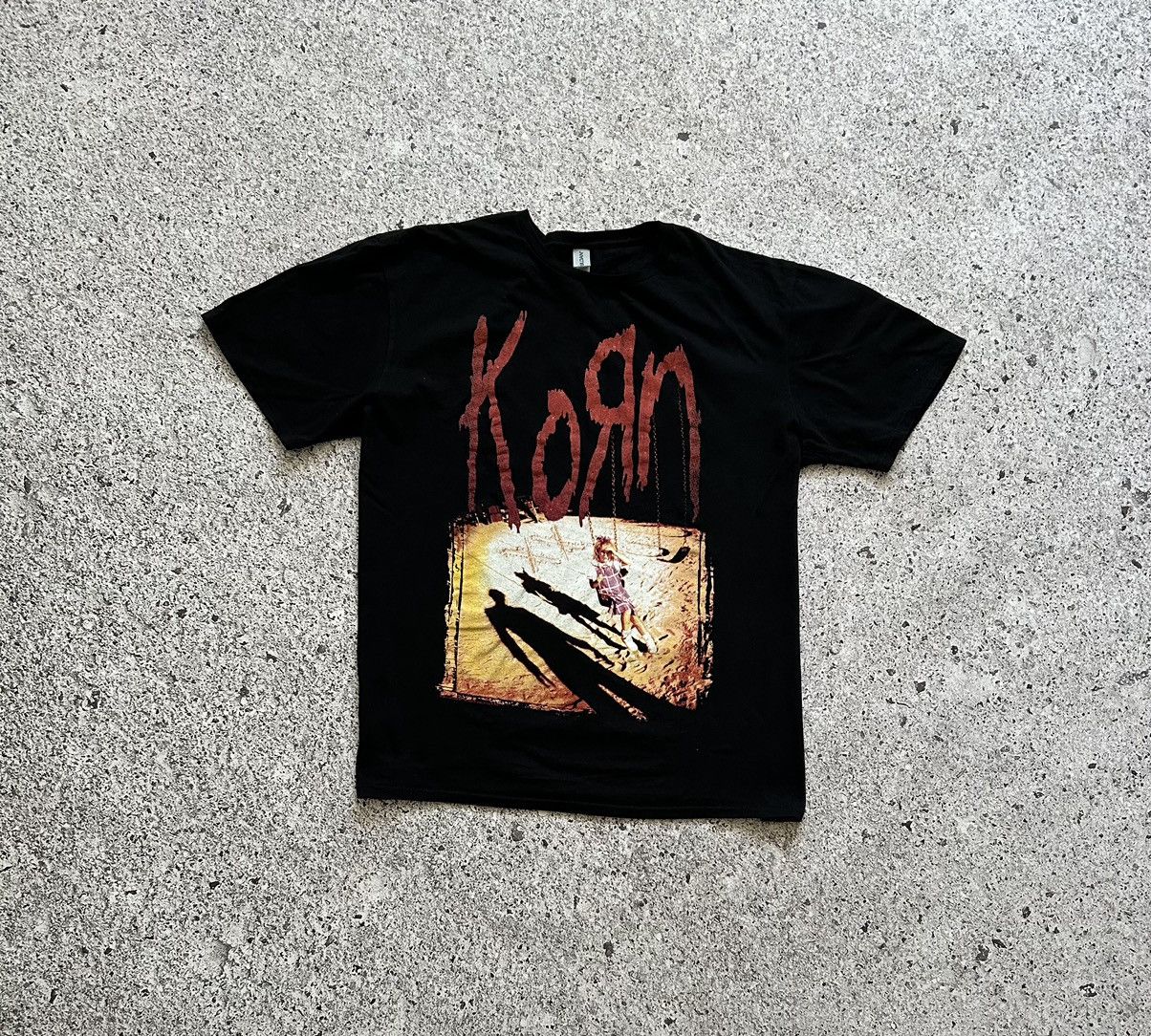 Band Tees Rare Korn Girl on a Swing Band Death Metal Rock T-Shirt Size US XL / EU 56 / 4 - 2 Thumbnail
