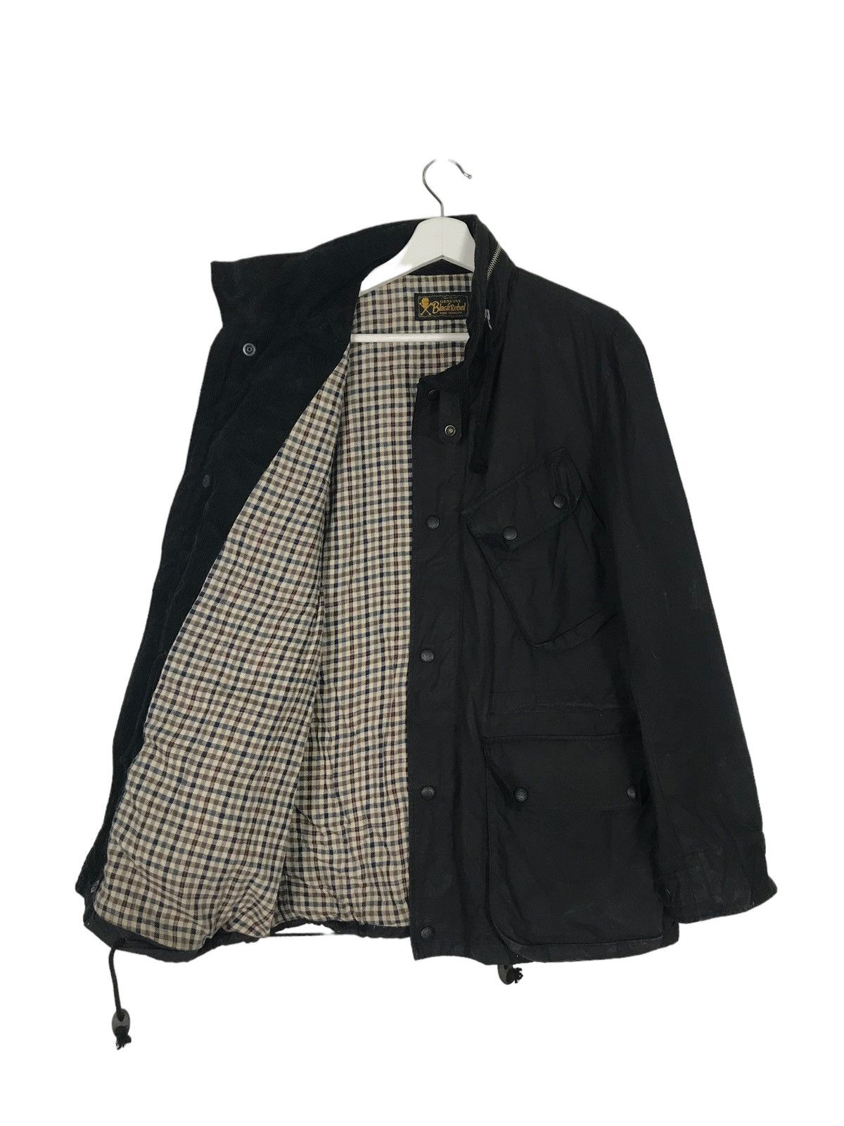 Japanese Brand × RUDE GALLERY 🔥 RUDE GALLERY BLACK REBEL WAXED BRITISH MILLERAIN JACKET Size US M / EU 48-50 / 2 - 7 Thumbnail