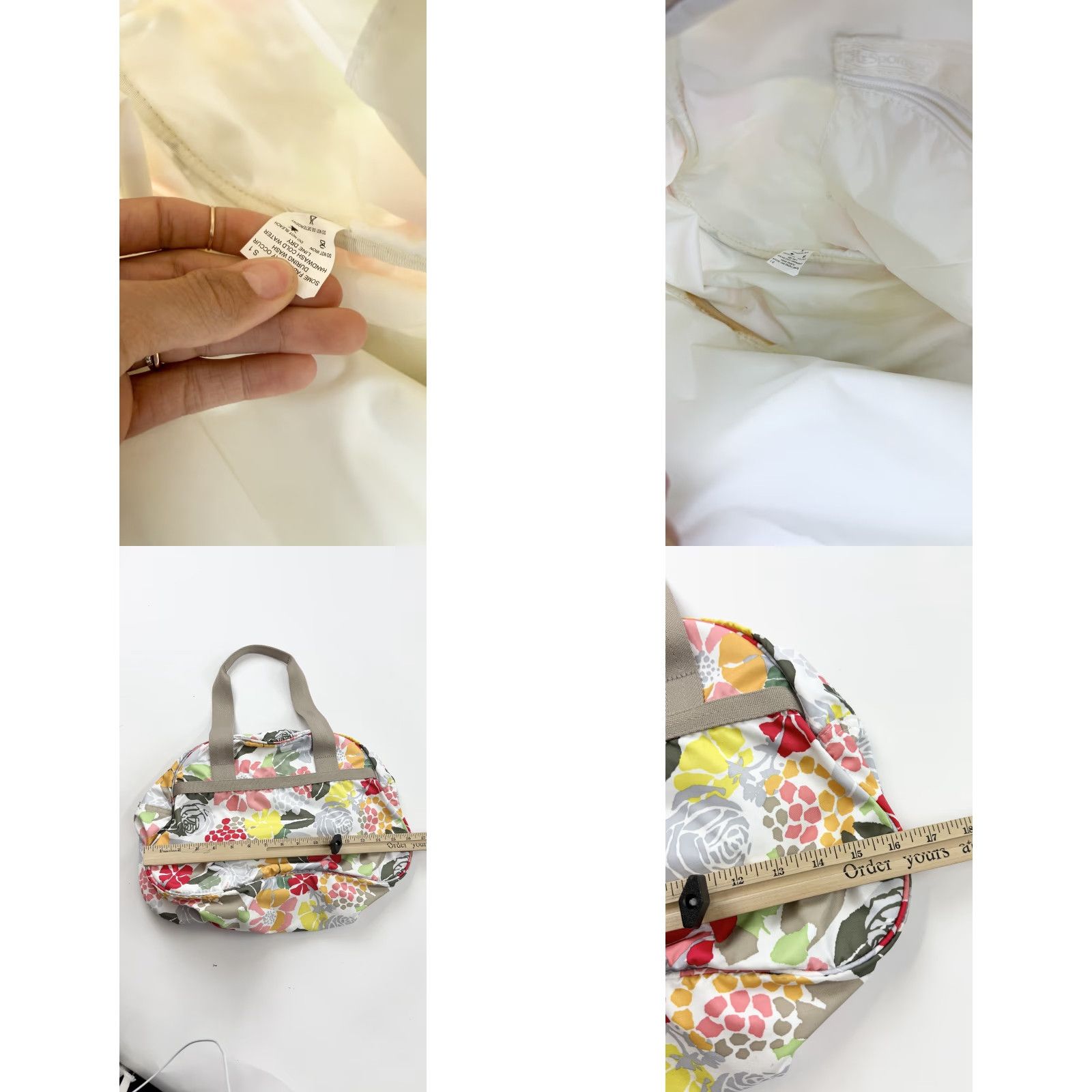 LeSportsac LeSportsac Duffle Bag Womens Floral Nylon Tote Travel Shoulder P... Size ONE SIZE - 8 Thumbnail