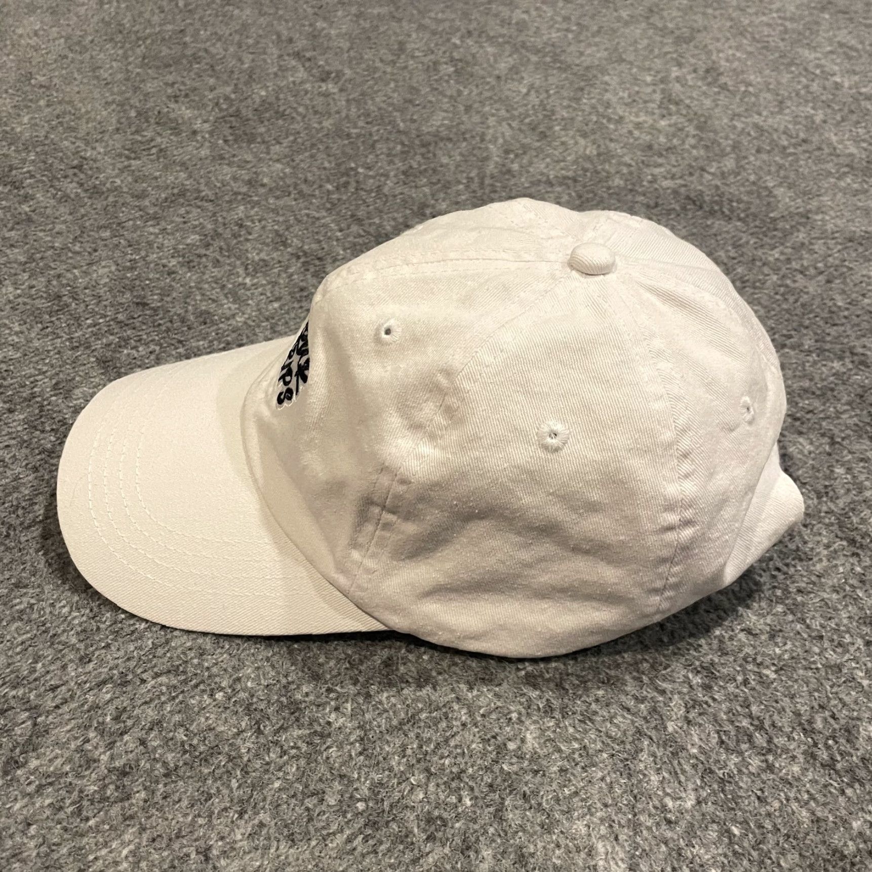 Vintage Sour Strips Hat Baseball One Size White Cotton Twill Adjustable Strap Back Men Size ONE SIZE - 4 Thumbnail