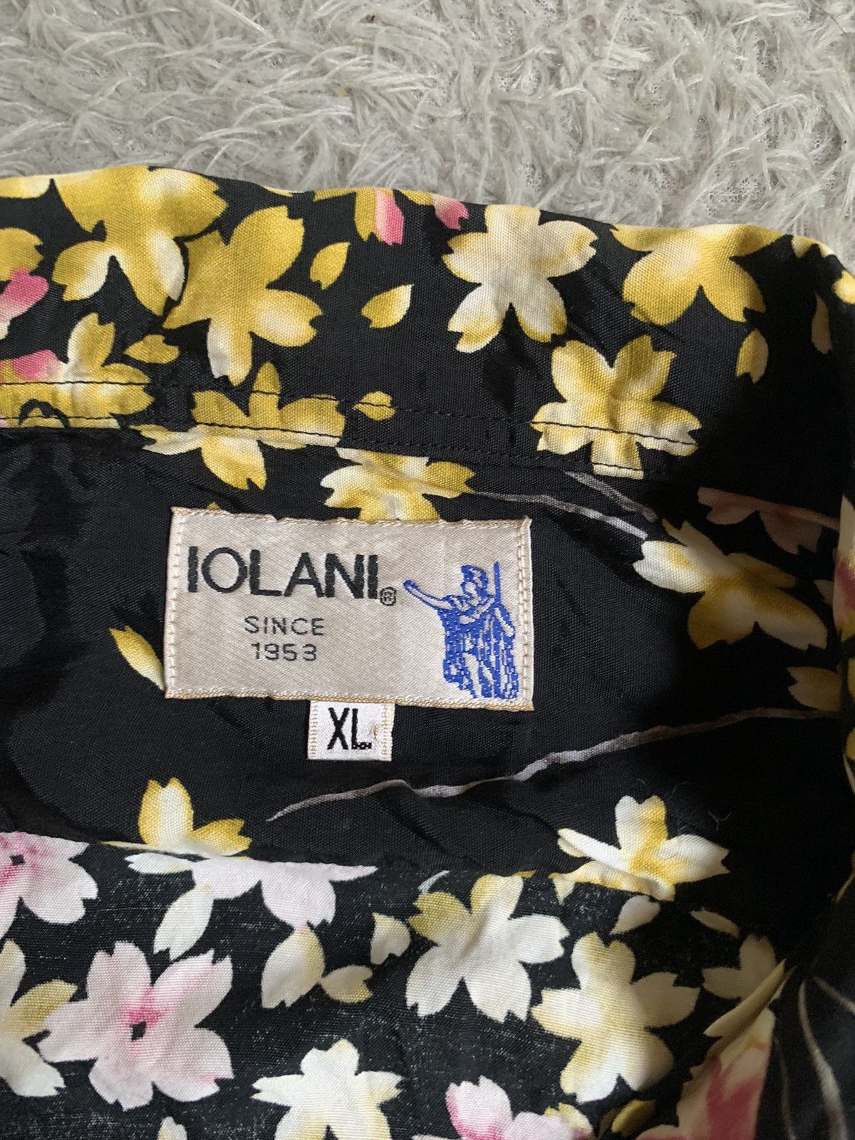 Japanese Brand × Vintage Vintage Iolani Sakura Blossom Aloha Open Collar Shirt Size US XL / EU 56 / 4 - 3 Thumbnail