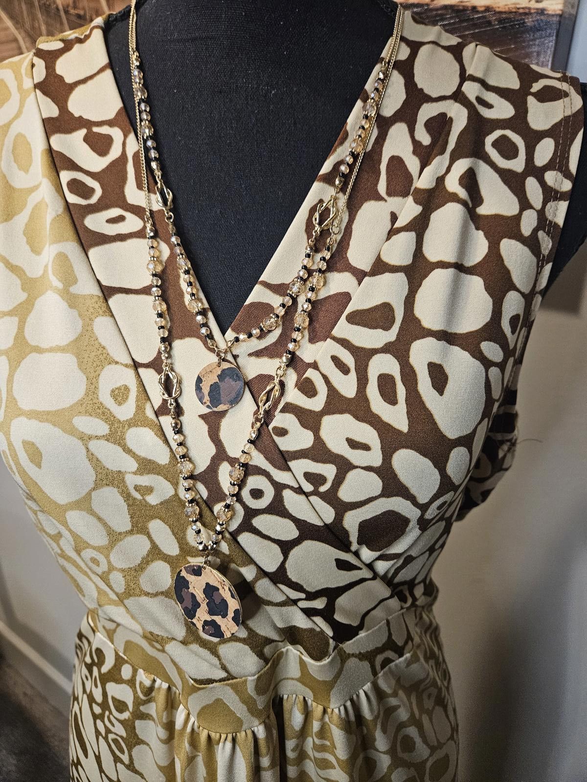 Designer Madmazelle Women's Maxi Dress with Animal Print Size S / US 4 / IT 40 - 4 Thumbnail