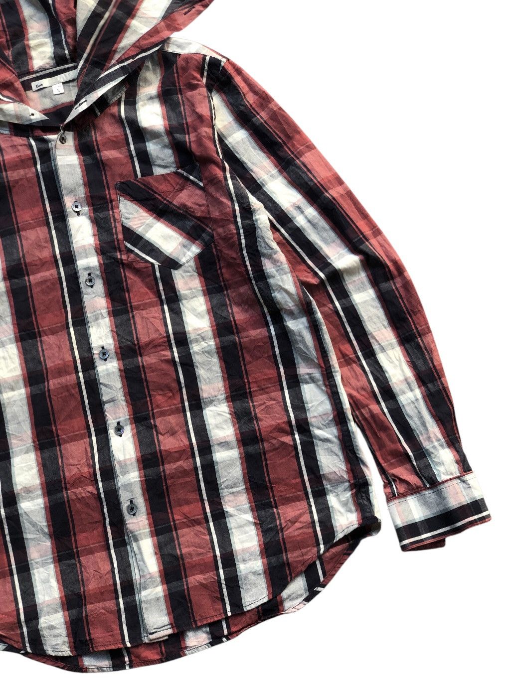 Japanese Brand × Le Grande Bleu (L.G.B.) 5cm Plaid Shirt Ifsixwasnine Style Size US L / EU 52-54 / 3 - 3 Thumbnail