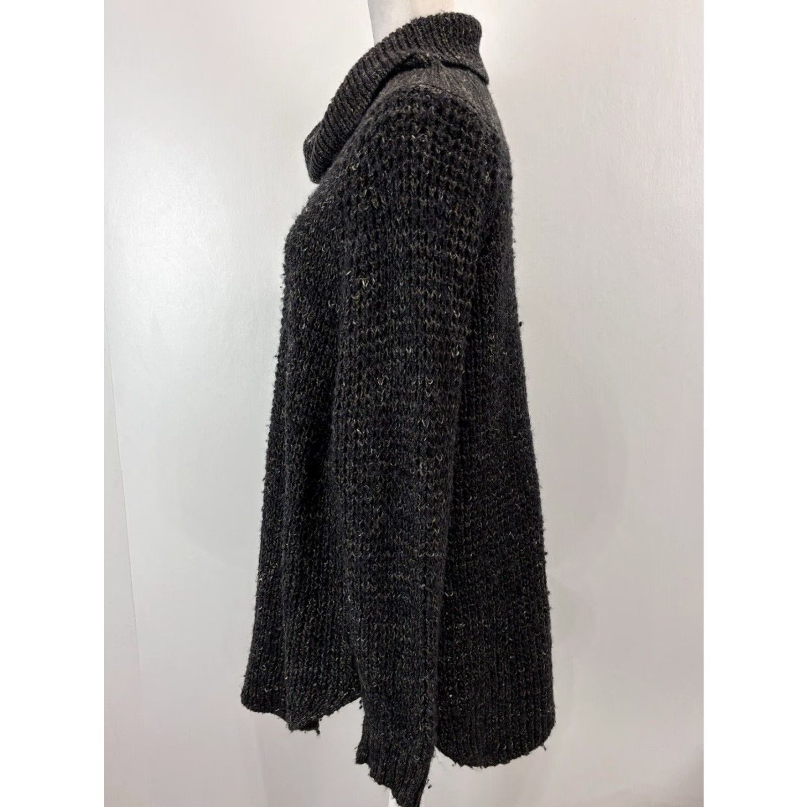 Free People Free People Dylan Tweedy Chunky Knit Confetti Sweater Grey Sz Large Women’s Size L / US 10 / IT 46 - 2 Thumbnail