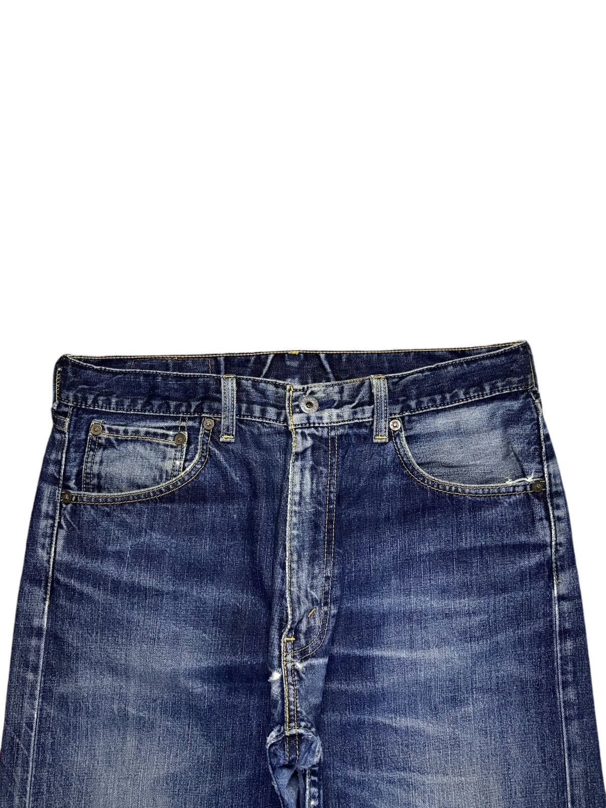 Levi's Vintage 90s Levis 503 Faded Blue Wash Distress Baggy Jeans Size US 32 / EU 48 - 4 Thumbnail