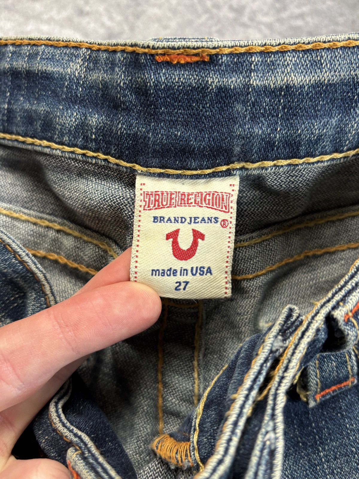 True Religion 2000s True Religion Jeans Made in USA Vintage Denim Pants 27 Size 30" / US 8 / IT 44 - 9 Thumbnail
