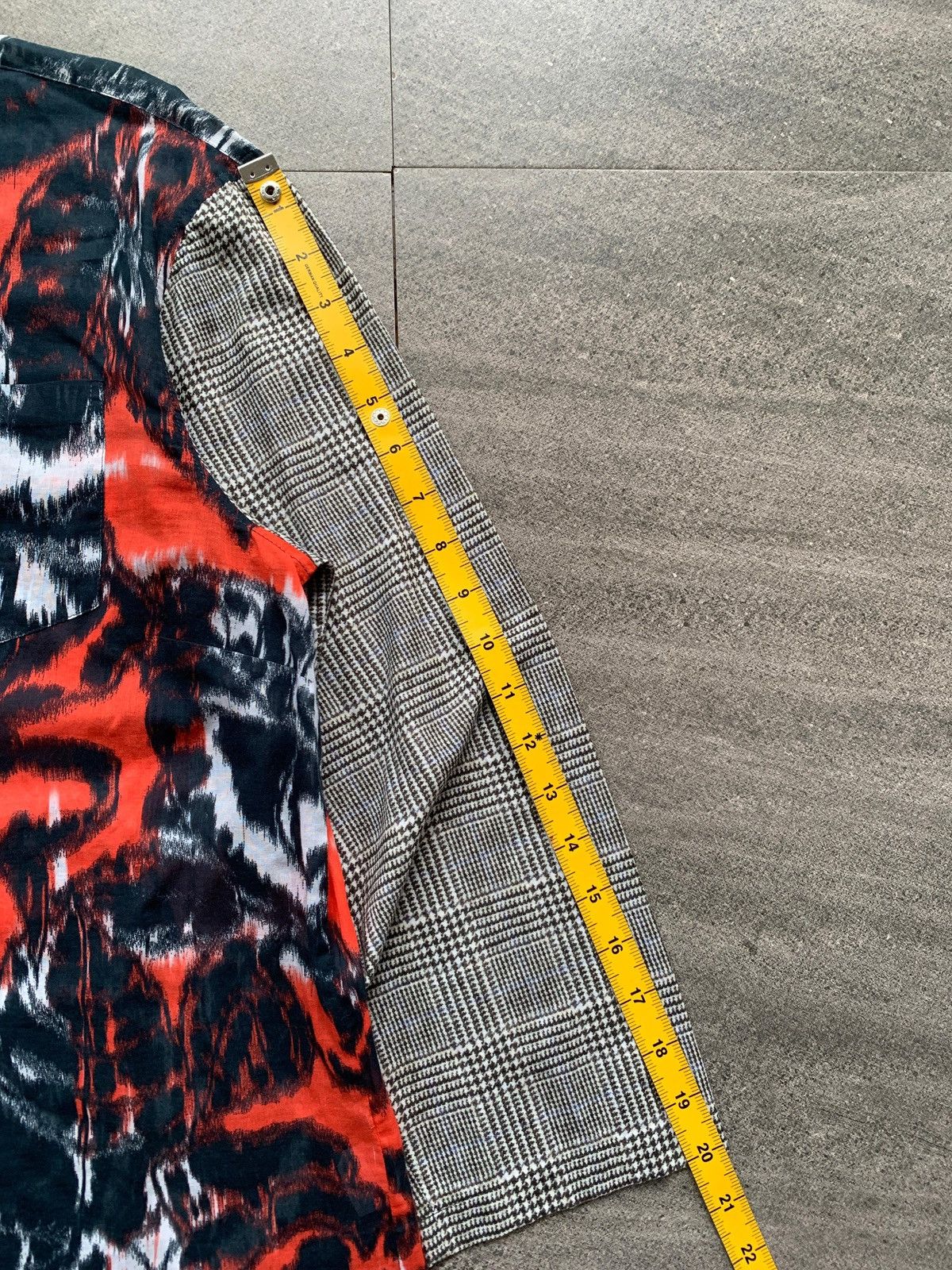 Dries Van Noten FREE IMPORT TAX Tie Dyed/Plaid Light Cotton Shirt Size US S / EU 44-46 / 1 - 12 Thumbnail