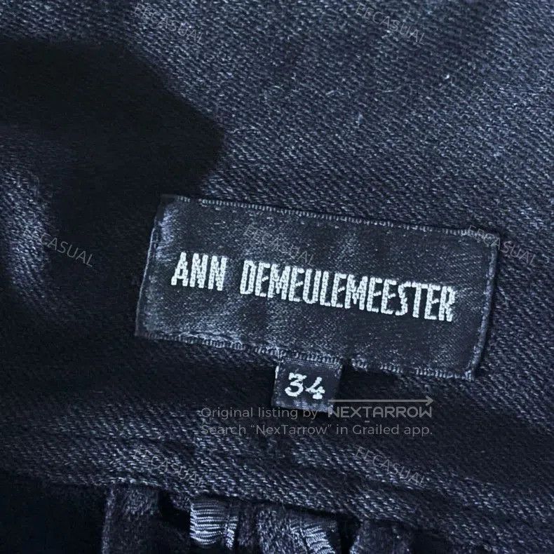 Ann Demeulemeester Black Asymmetric Double. Size US S / EU 44-46 / 1 - 7 Thumbnail