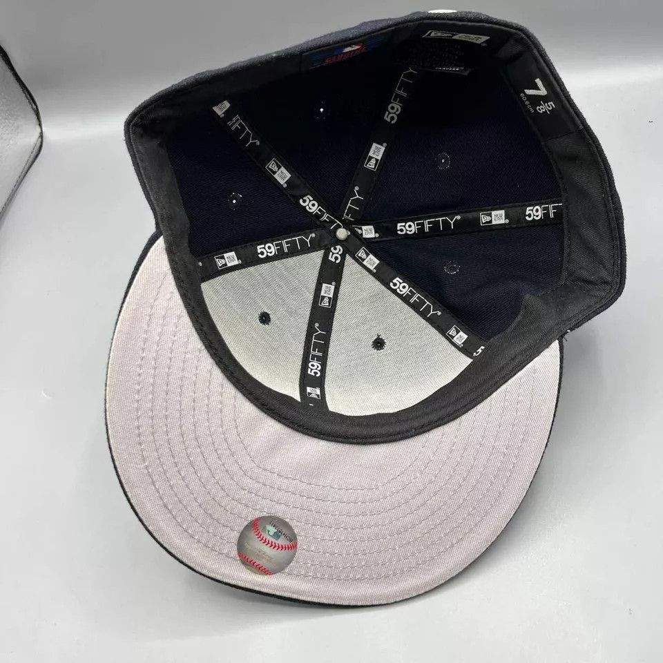New Era Atlanta Braves Hat Men 7 5/8 59Fifty New Era MLB Fitted Cap Size ONE SIZE - 2 Thumbnail