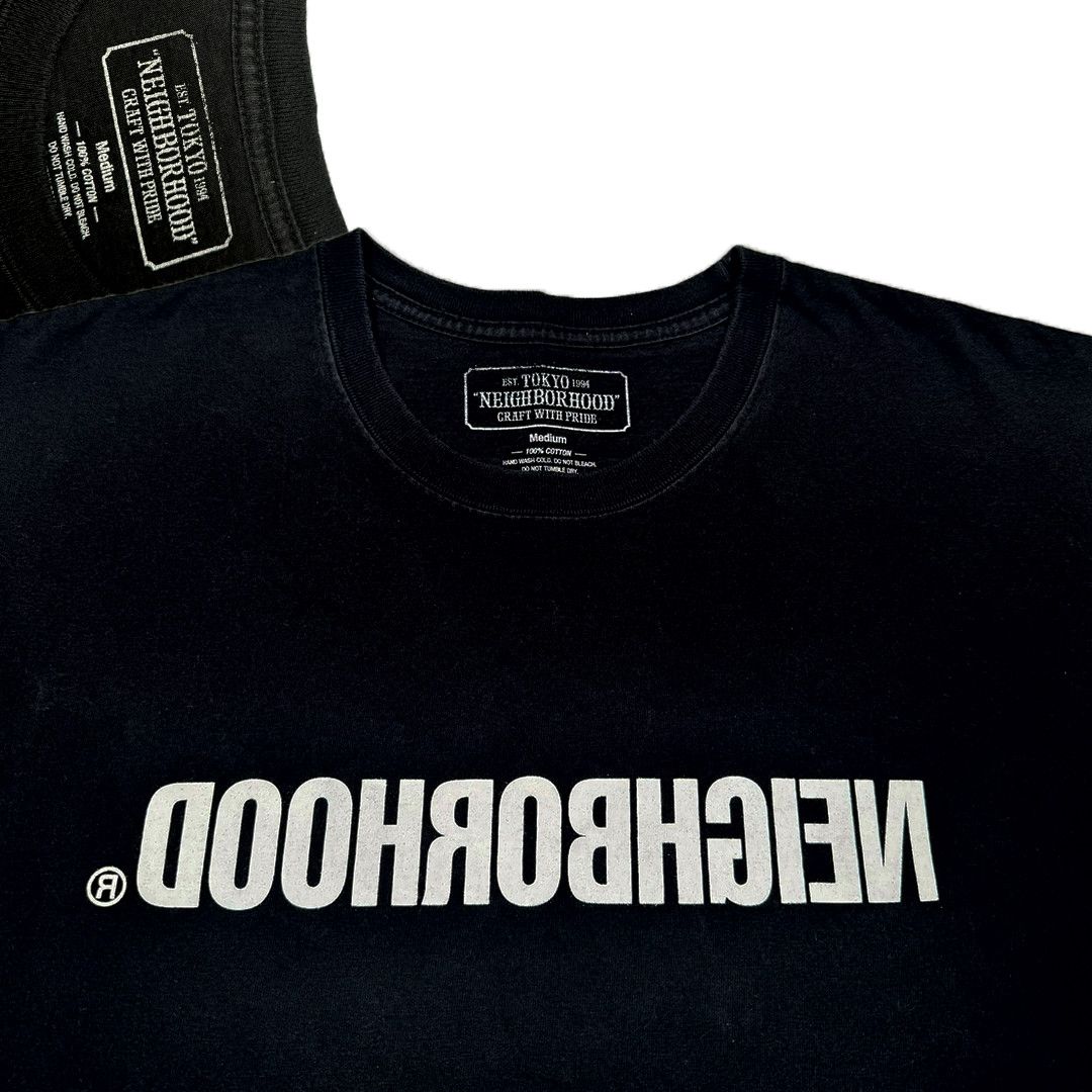 Neighborhood Neighbourhood NBHD - Reverse Logo Tee - Black - M Size US M / EU 48-50 / 2 - 3 Thumbnail