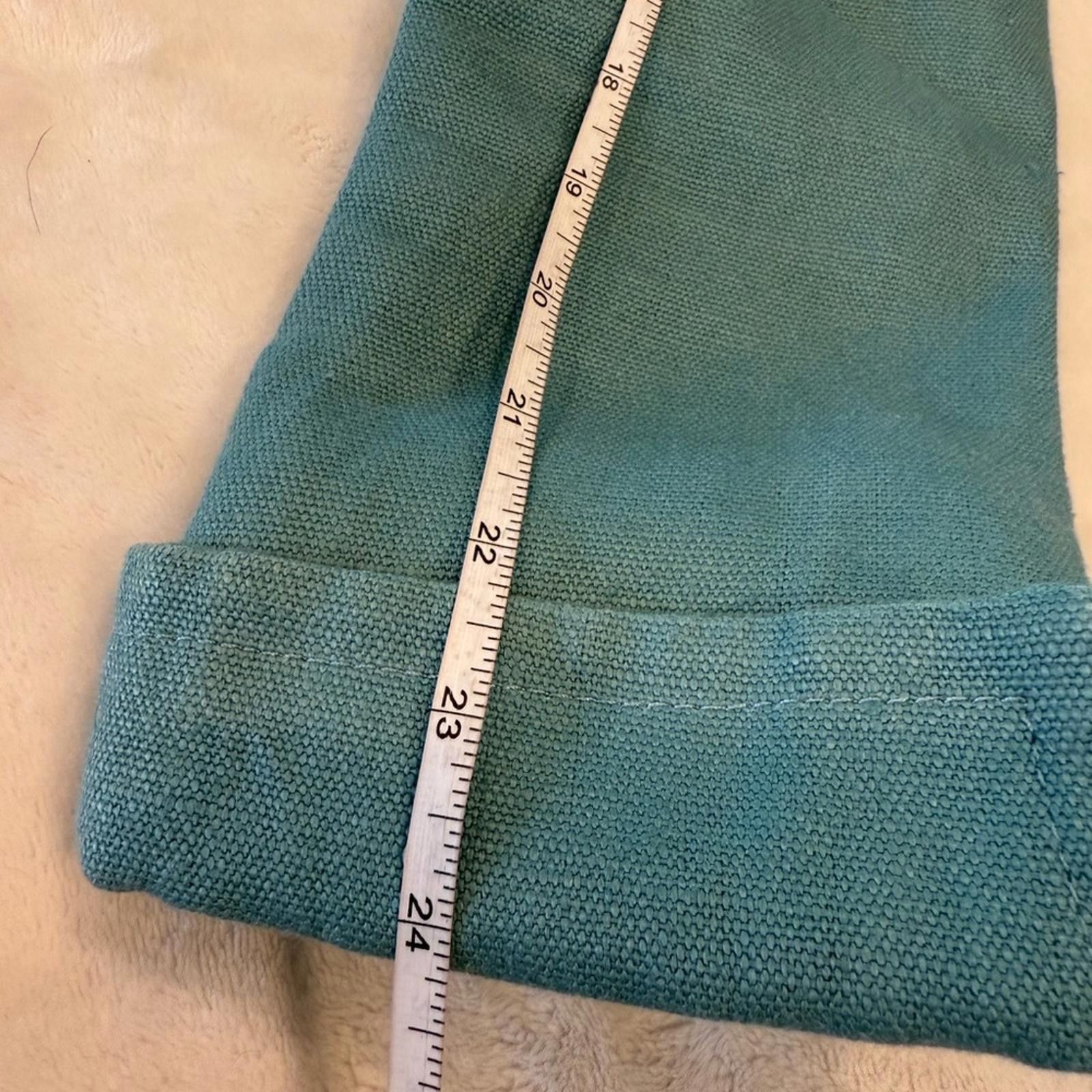 Other Talbots linen jacket eal green collarless pockets lined SZ 2 Size XS / US 0-2 / IT 36-38 - 8 Thumbnail