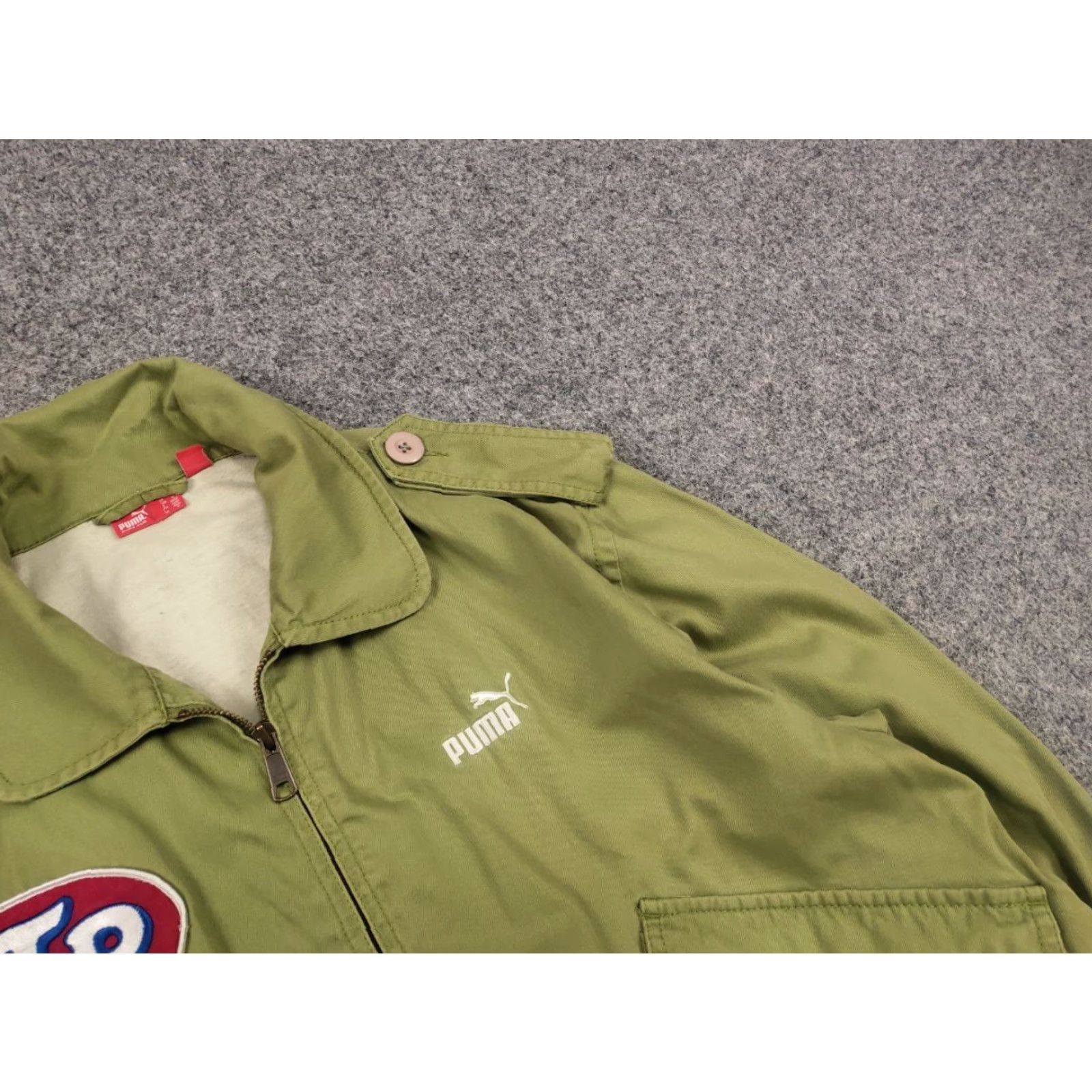 Puma Vintage Puma Richard Petty Jacket - Green STP Logo Dodge Nascar Canvas Full Zip, 90s Style, Unisex Adult M Size US M / EU 48-50 / 2 - 7 Thumbnail
