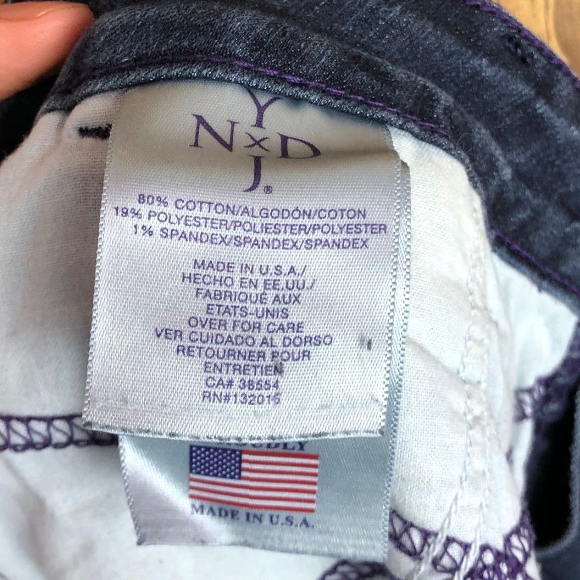 NYDJ NYDJ Jeans Blue Dark Wash Mid Rise Lift Tuck Ankle Slits Stretch 12 Womens Size 24" / US 00 / IT 34 - 5 Thumbnail