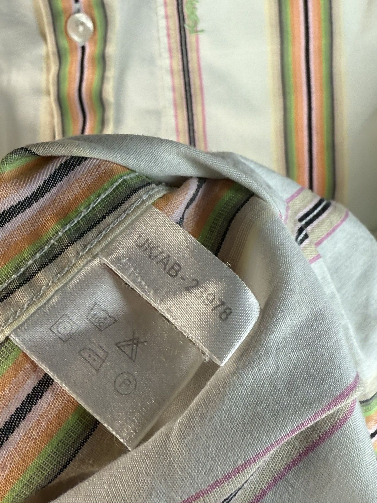 Multicolor YSL Shirt Short Sleeve Button Up Collar Vintage