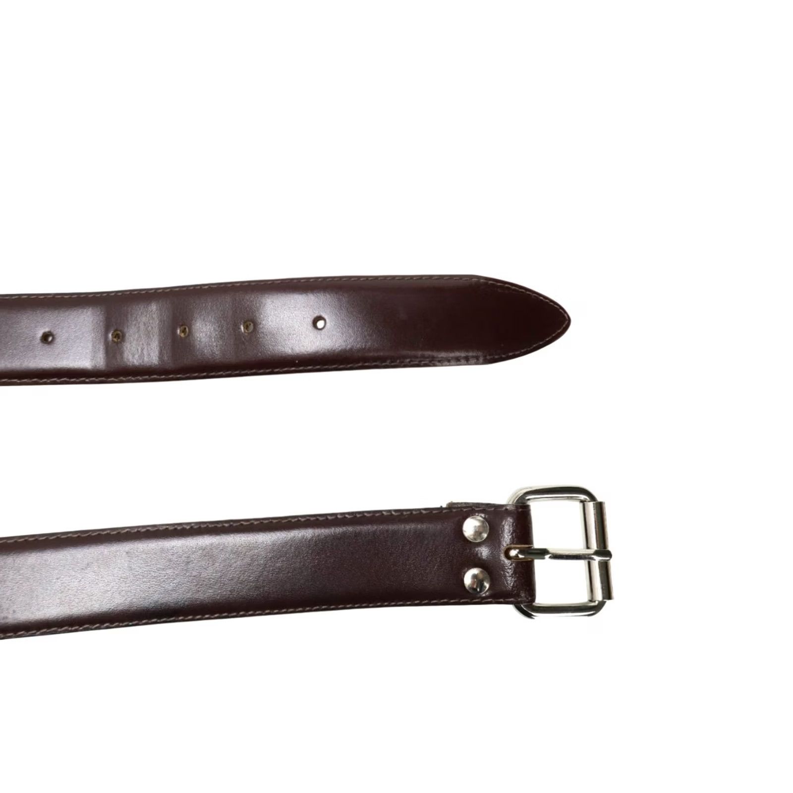 Suitsupply Suitsupply Belt Men's 85/34 Dark Brown Leather Buckle Nickel Free Belt Men's Brown Leather Buckle Nickel Free 85/34 Mens Belt Size ONE SIZE - 4 Thumbnail
