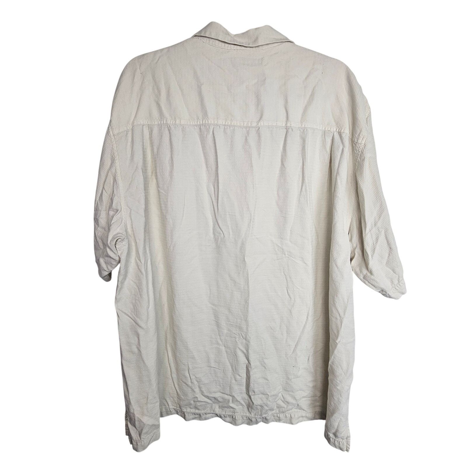 Tommy Bahama Tommy Bahama Mens Silk Hawaiian Shirt Size XL Cream Resort Size US XL / EU 56 / 4 - 9 Thumbnail