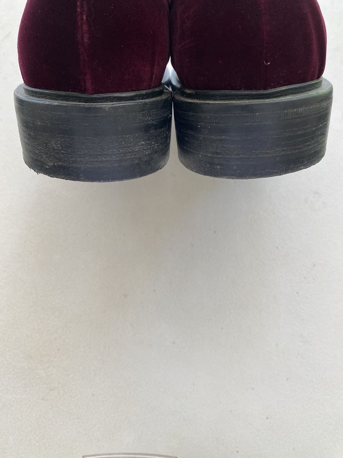 Balenciaga 17SS red velvet slip on loafers Size US 11 / EU 44 - 7 Thumbnail