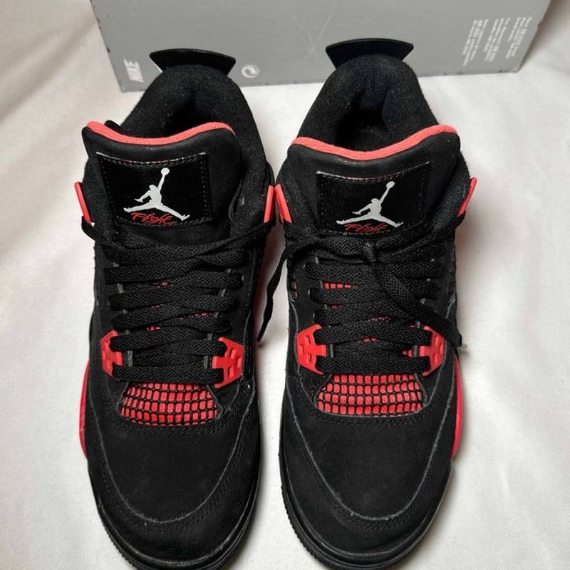 Jordan Brand × Nike Size 7 - Nike Air Jordan 4 Retro GS Red Thunder Men's Shoes Size US 7 / EU 40 - 4 Thumbnail
