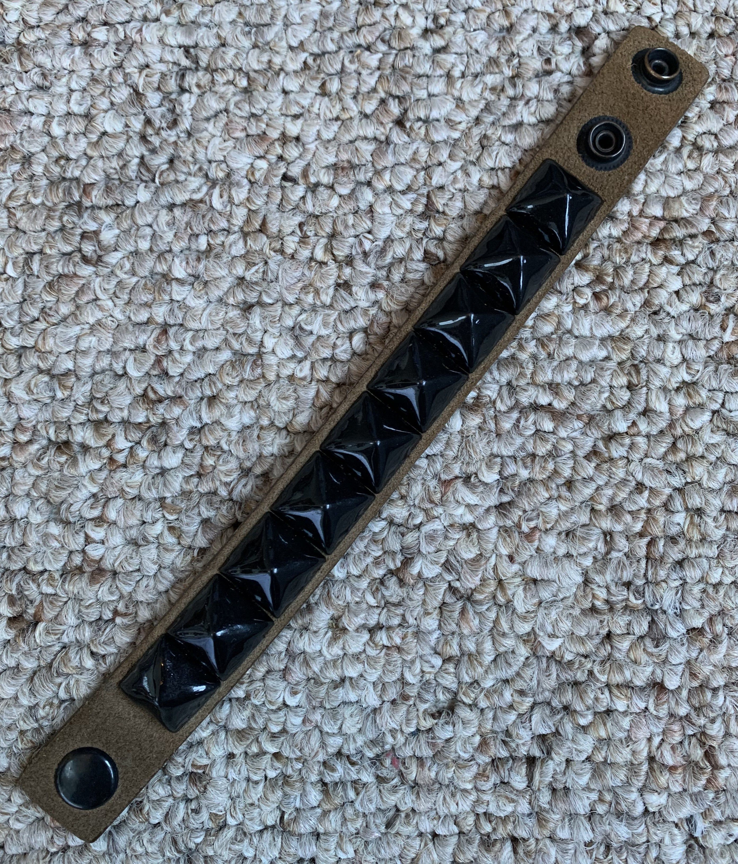 Number (N)ine FW04 Number (N)ine Studded Leather Bracelet Size ONE SIZE - 4 Thumbnail