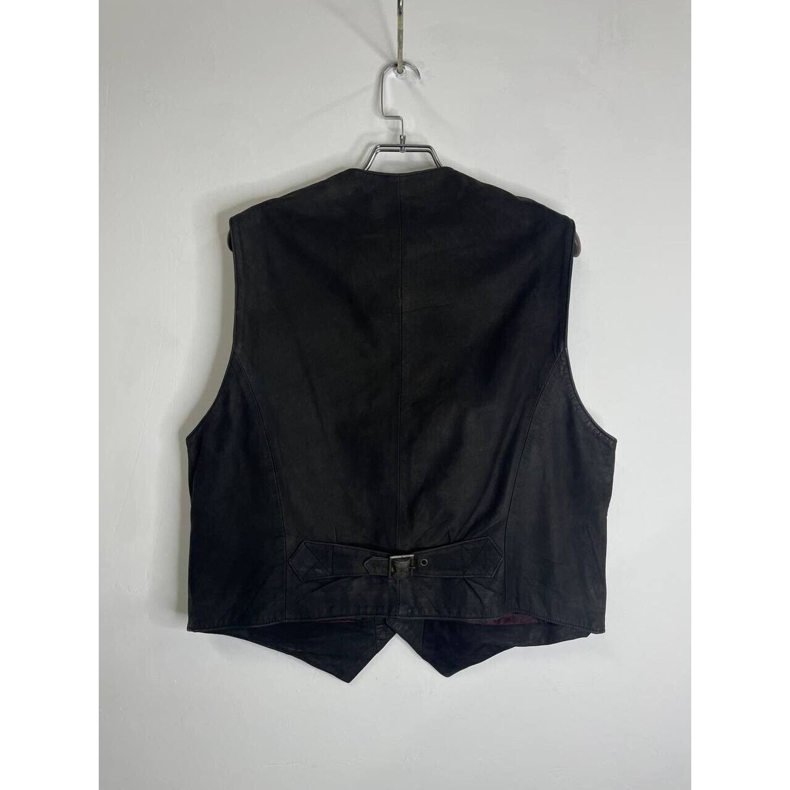 Vintage Vintage Black Leather Western Vest Back Buckle Size L Size US L / EU 52-54 / 3 - 4 Thumbnail